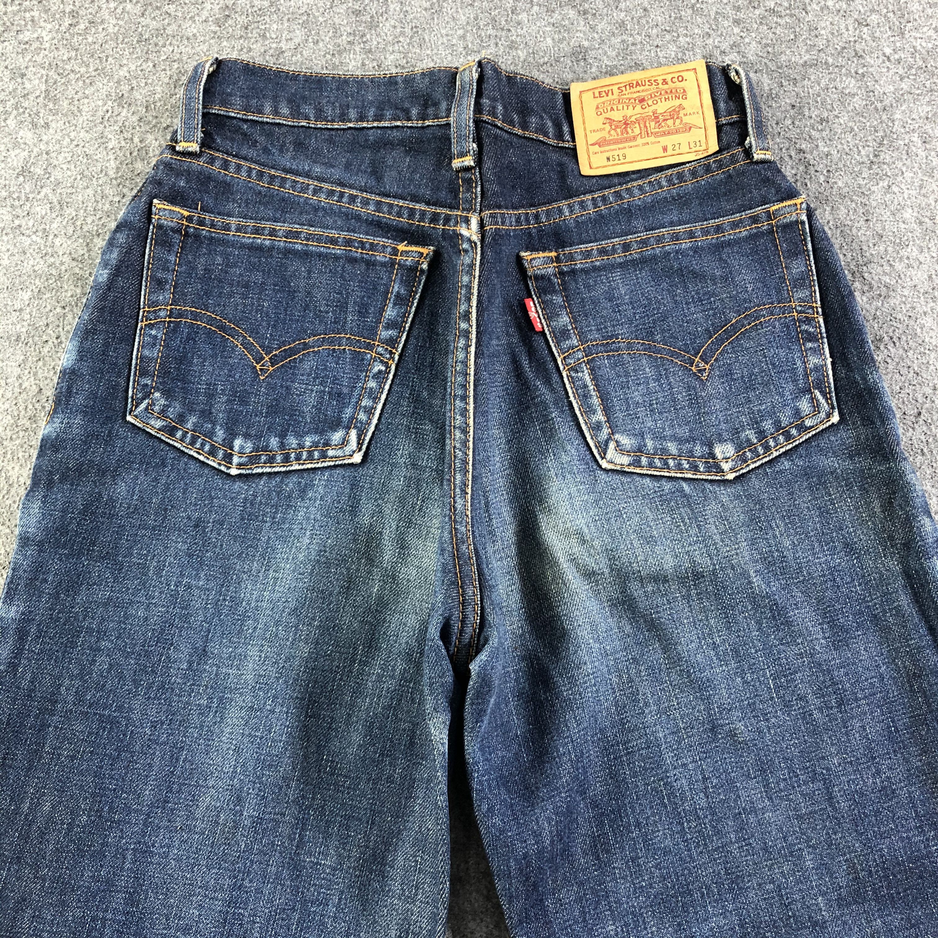 Levi's Vintage Blue Wash Levis 519 Jeans-J2731 Size 25" / US 0 / IT 36 - 4 Thumbnail