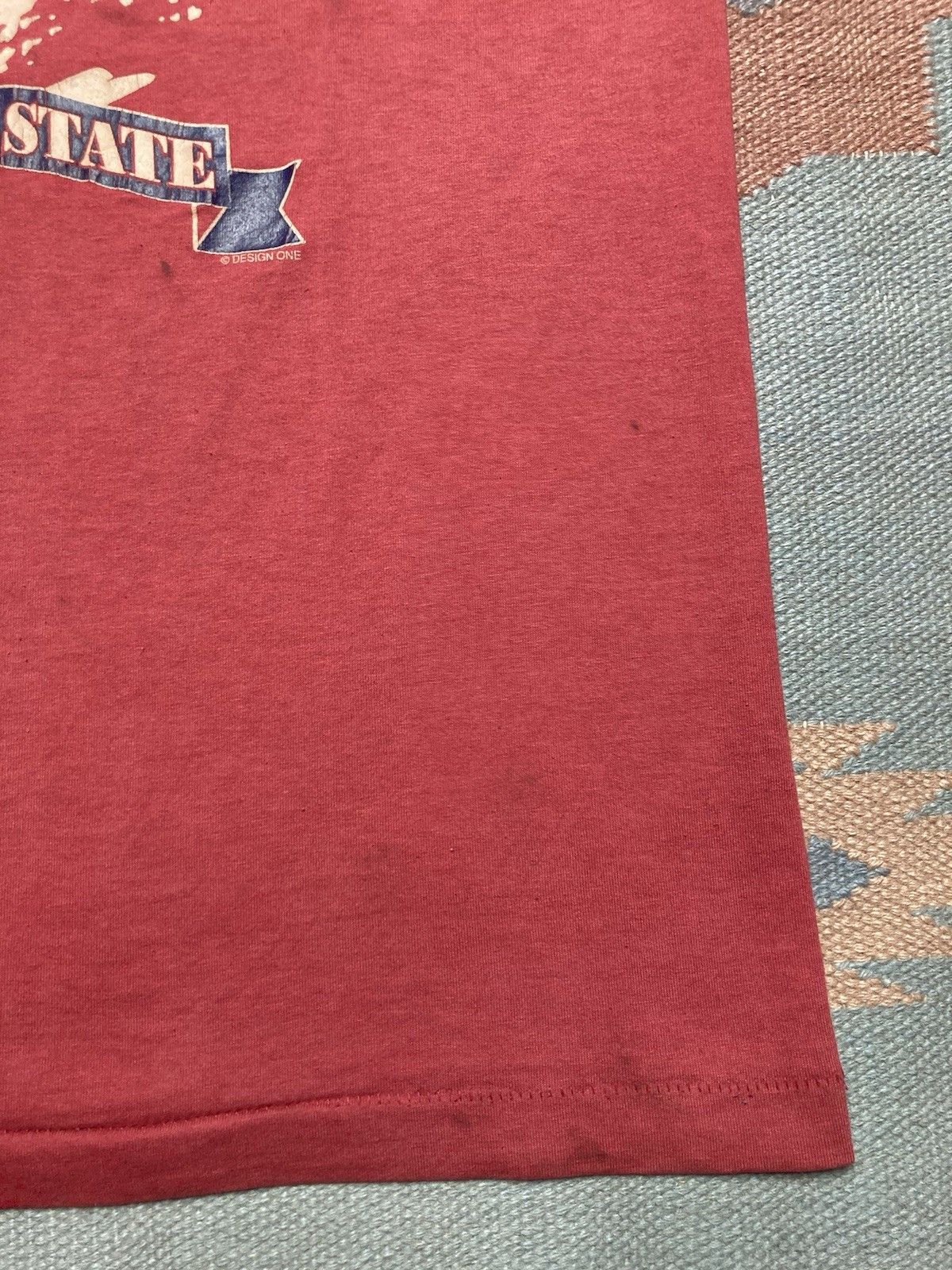 Fruit Of The Loom × Vintage Vtg 90s graphic t shirt Michigan Great Lakes state nature XL Size US XL / EU 56 / 4 - 4 Thumbnail