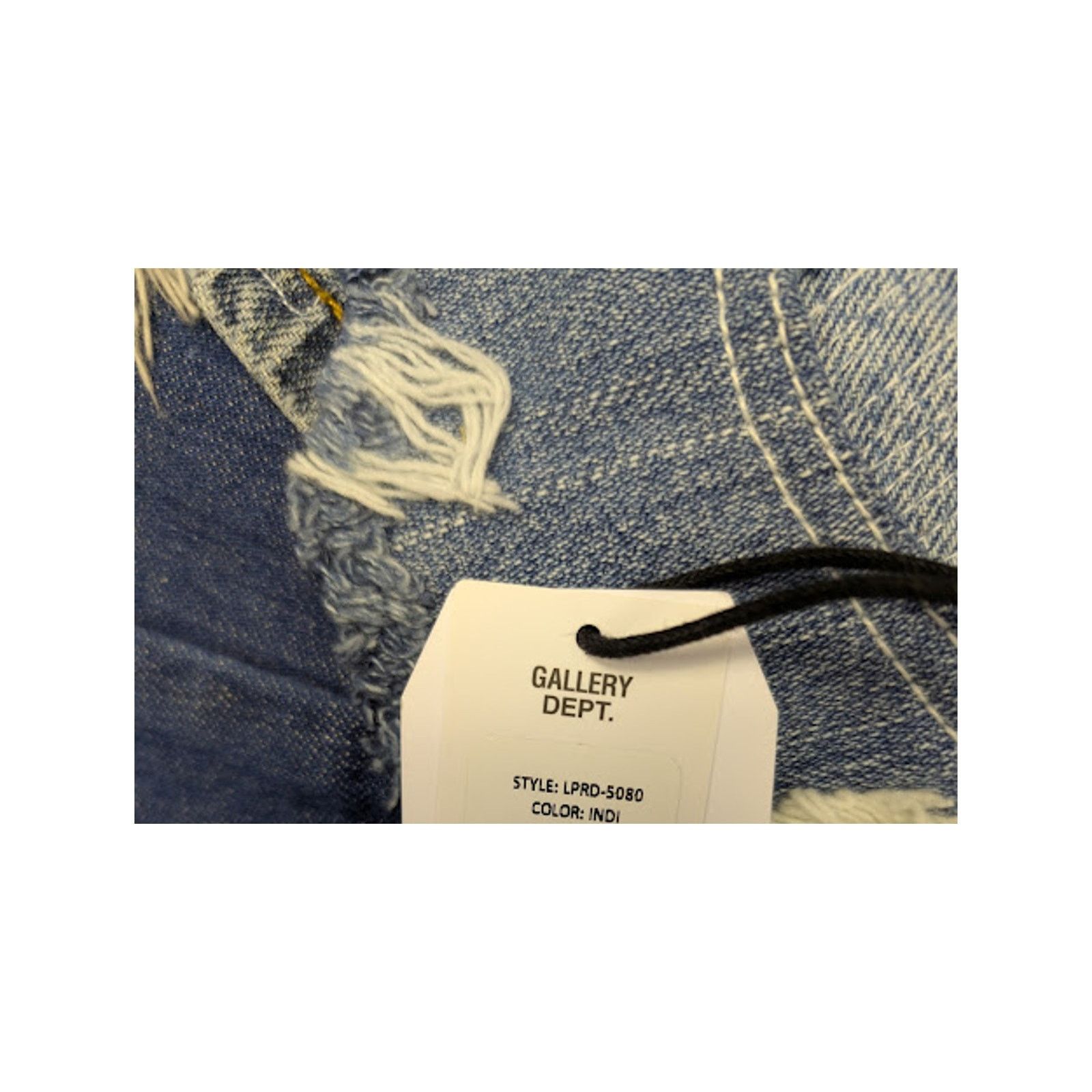 Gallery Dept. o1rshd1 Logan Distressed Patchwork Denim Jeans in Indigo Size US 34 / EU 50 - 20 Thumbnail