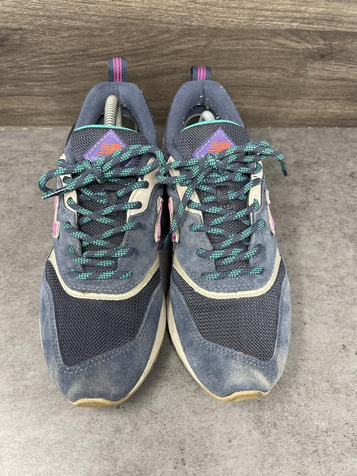New Balance New Balance 997H Shoes Womens Size 9 Blue Pink Suede= Size US 9 / IT 39 - 3 Thumbnail
