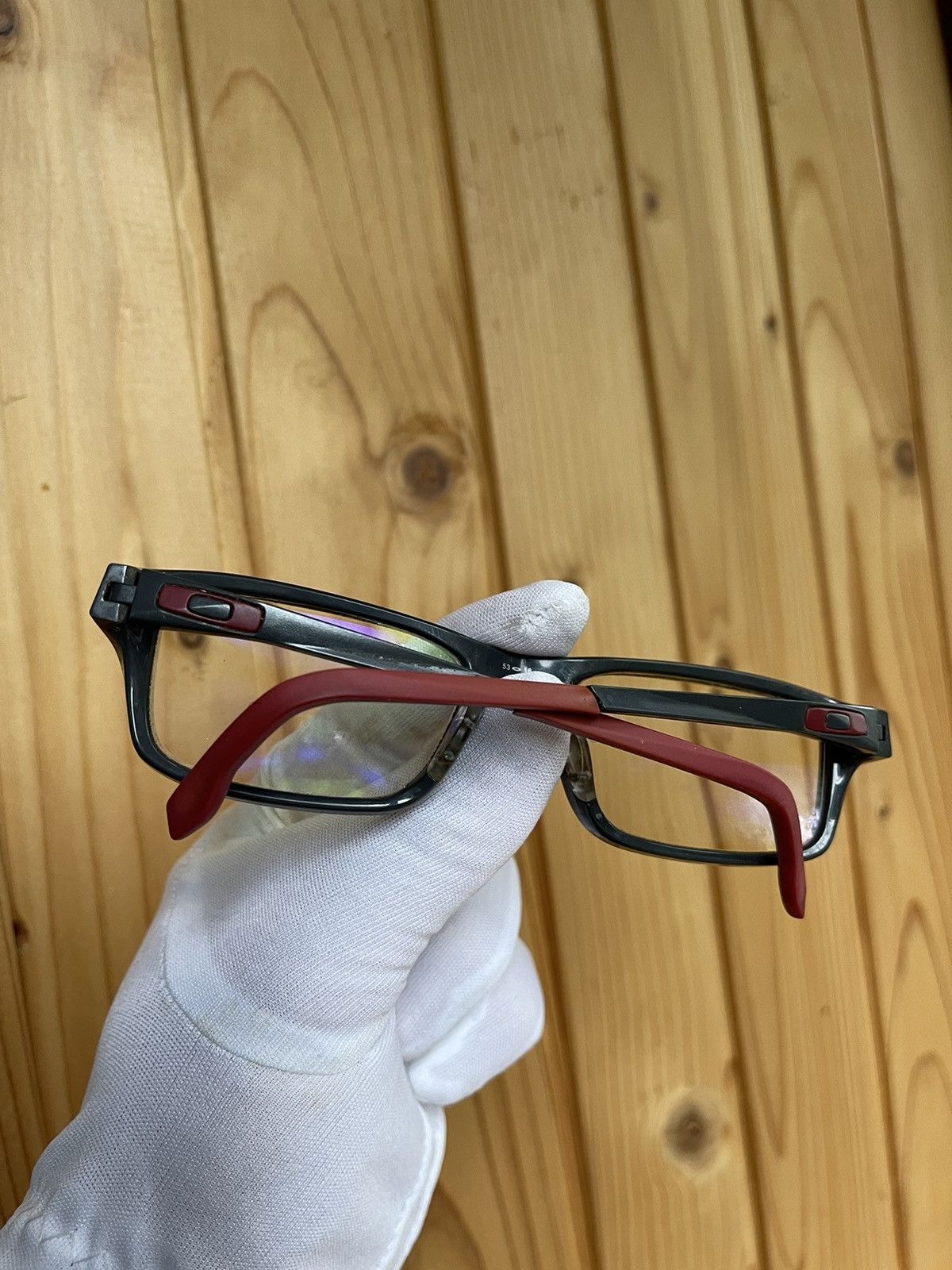 Oakley × Vintage Oakley 00s Chamfer 53 • 18 Pavement glasses red/black Size ONE SIZE - 3 Thumbnail