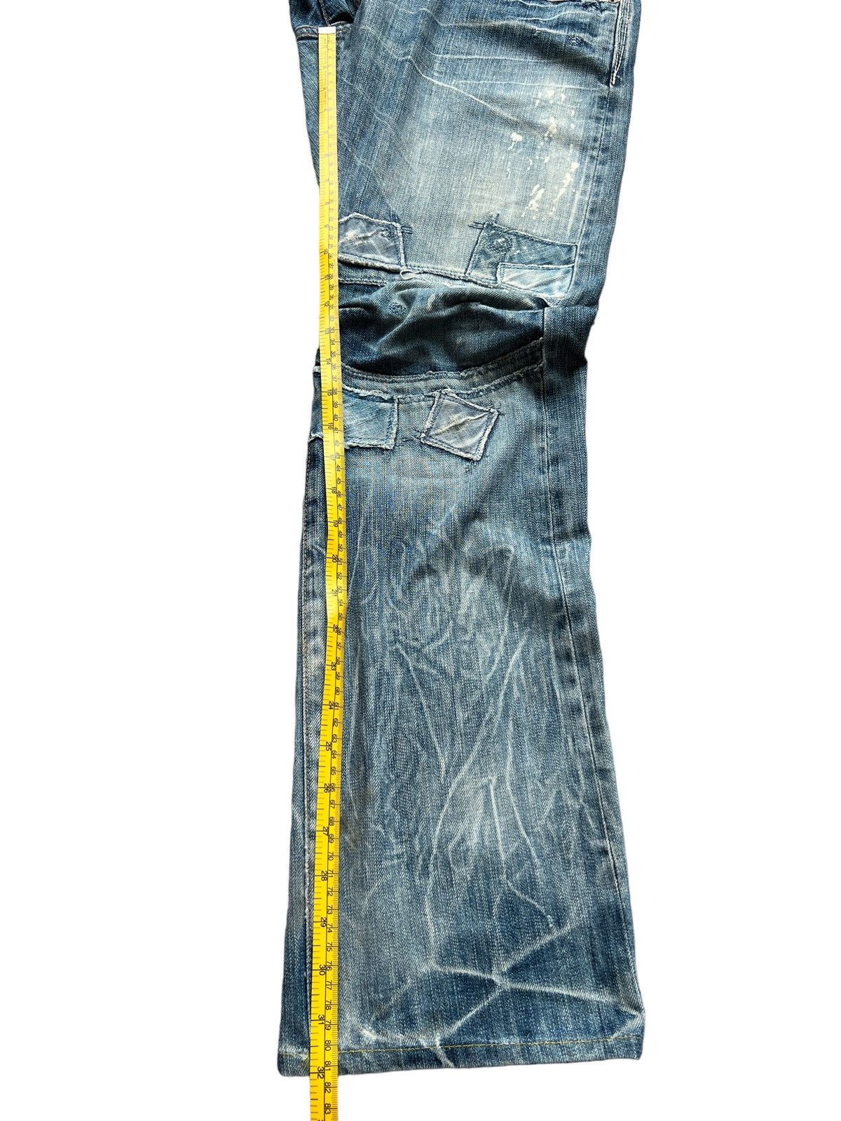 Japanese Brand BartackJapan Selvedge Patchwork Distressed Denim Jeans 32x32 Size US 32 / EU 48 - 21 Thumbnail
