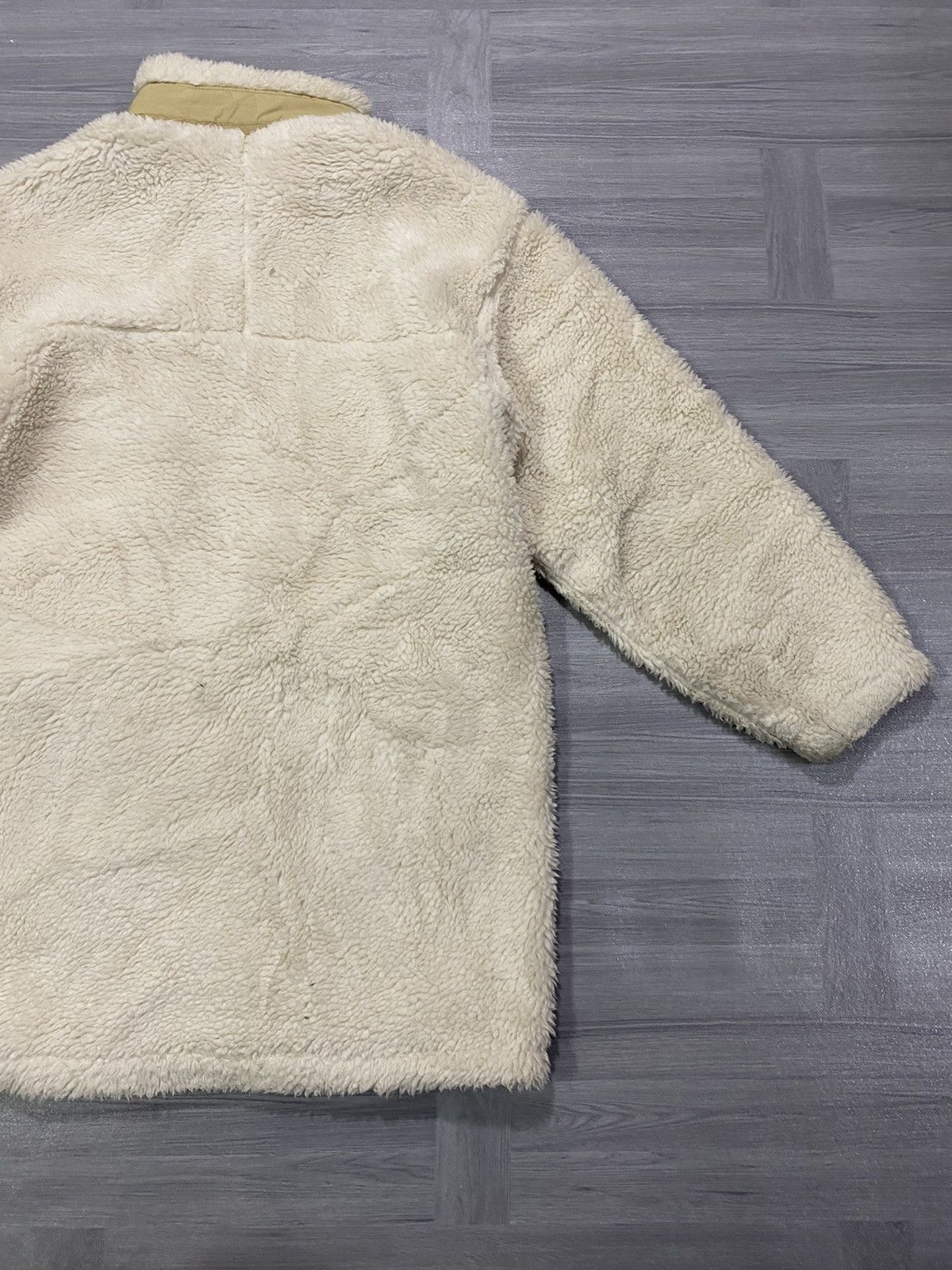 Japanese Brand Polham Retro X Deep Pile Fleece Jacket Oatmeal Size US M / EU 48-50 / 2 - 18 Thumbnail