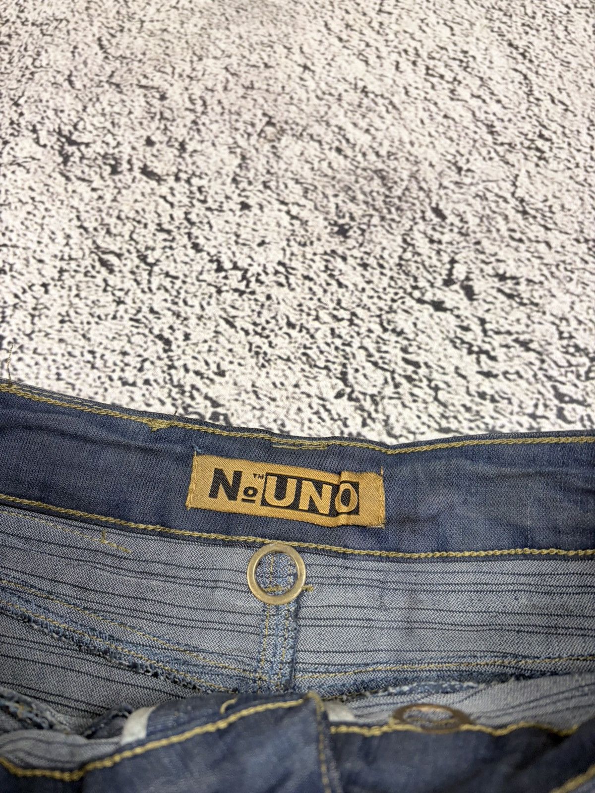 Japanese Brand Vintage Y2K Denim Cargo Mini Skirt Low Rise Distressed Size 25" / US 0 / IT 36 - 6 Thumbnail