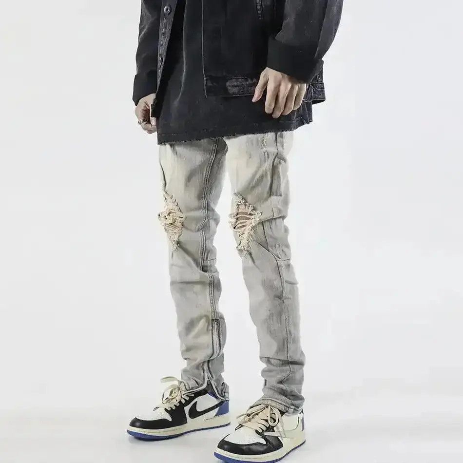 Japanese Brand Ripped Jeans Skinny Size US 32 / EU 48 - 6 Thumbnail