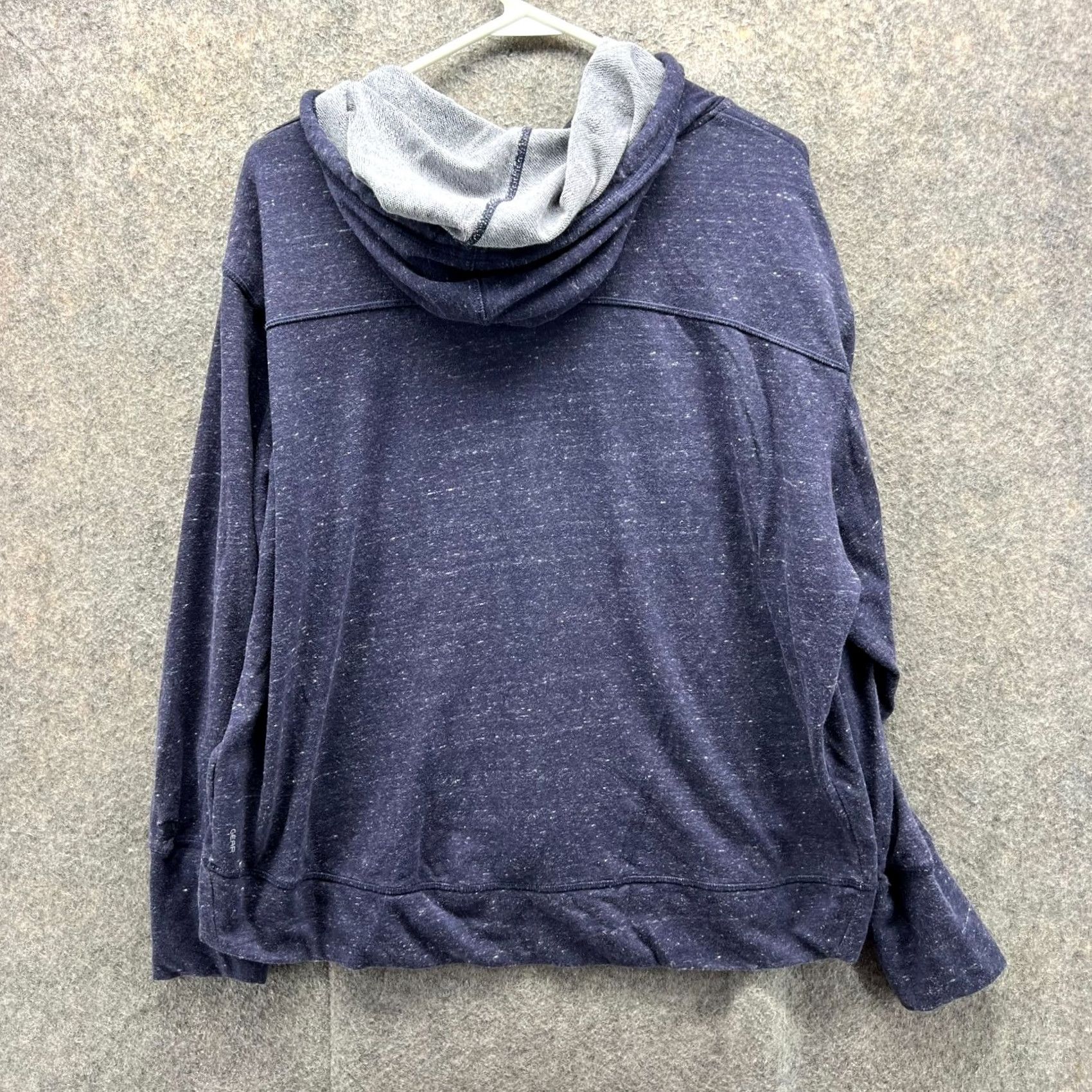 Champion VINTAGE Champion Jacket Hoodie Women XL Heather Blue Full Zip Fleece Cotton Size XL / US 12-14 / IT 48-50 - 2 Thumbnail