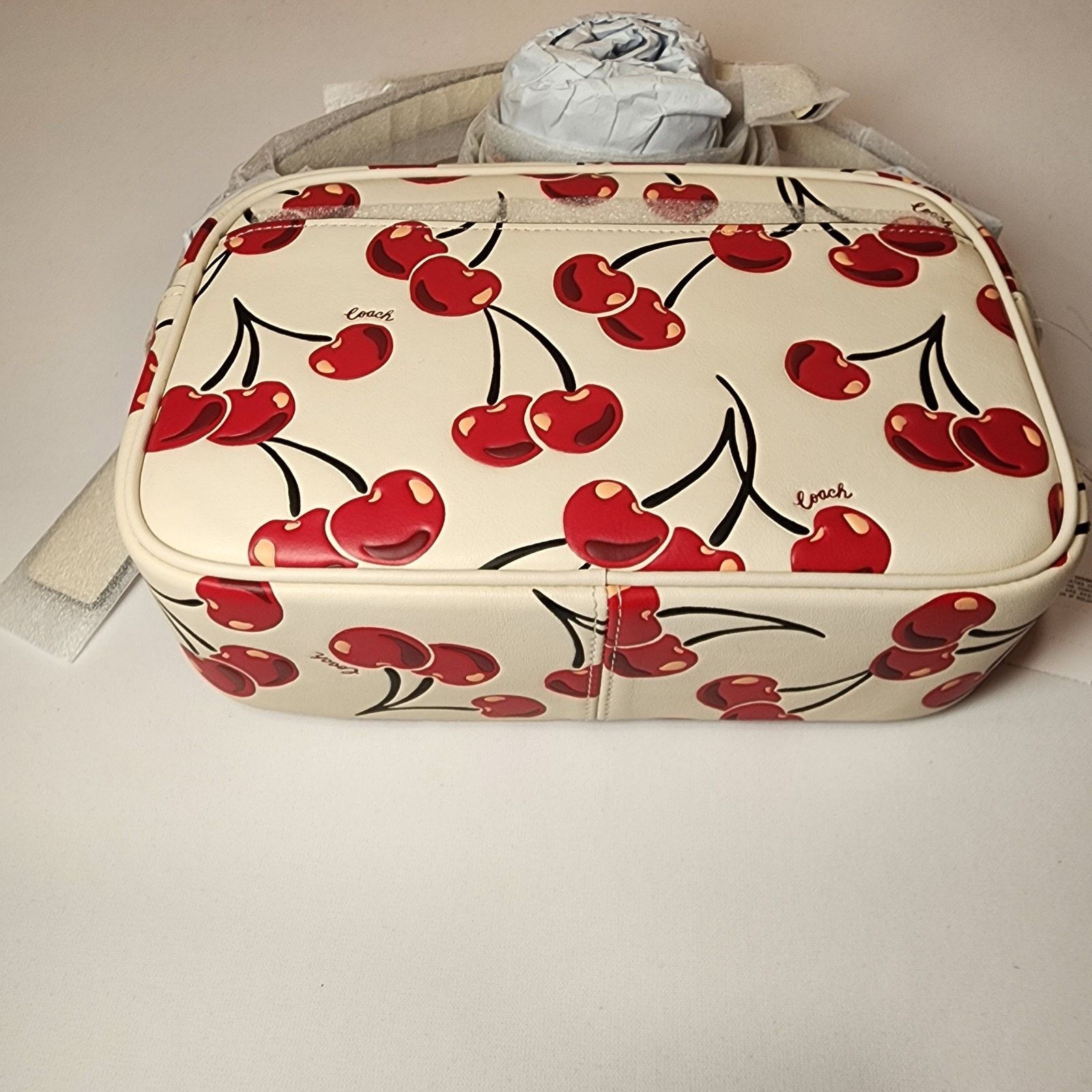 Coach NWT COACH CZ189 Jamie Camera Bag Cherry Print Chalk Multi Size ONE SIZE - 5 Thumbnail