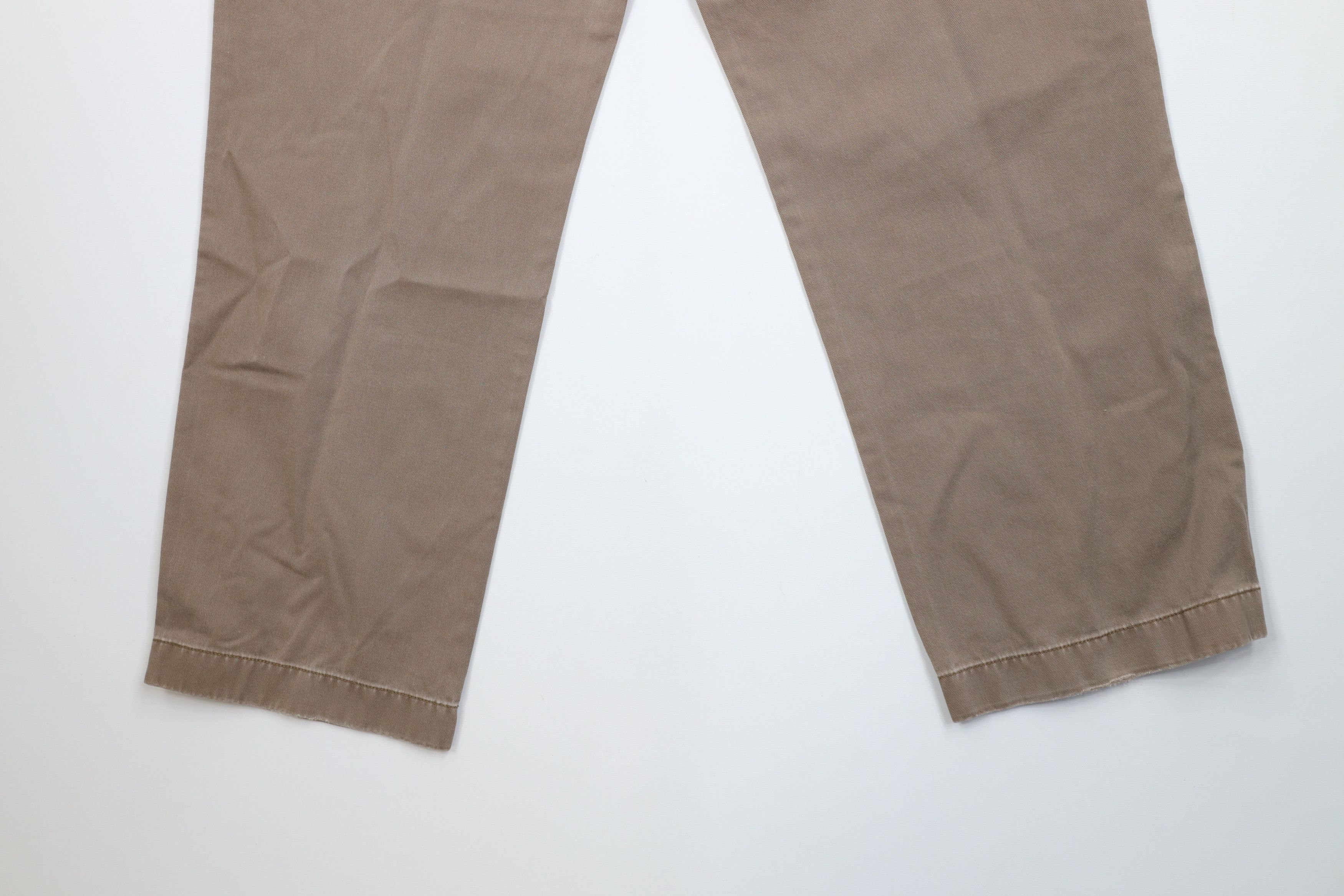 J.Crew Vintage Y2K J Crew Relaxed Wide Leg Chino Pants Brown Cotton Size US 34 / EU 50 - 13 Thumbnail