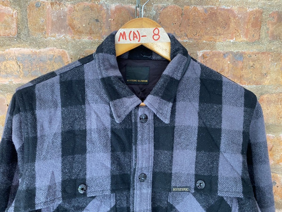 Hysteric Glamour 1990s Wool Checked Chain Stitch logo Size US M / EU 48-50 / 2 - 3 Thumbnail