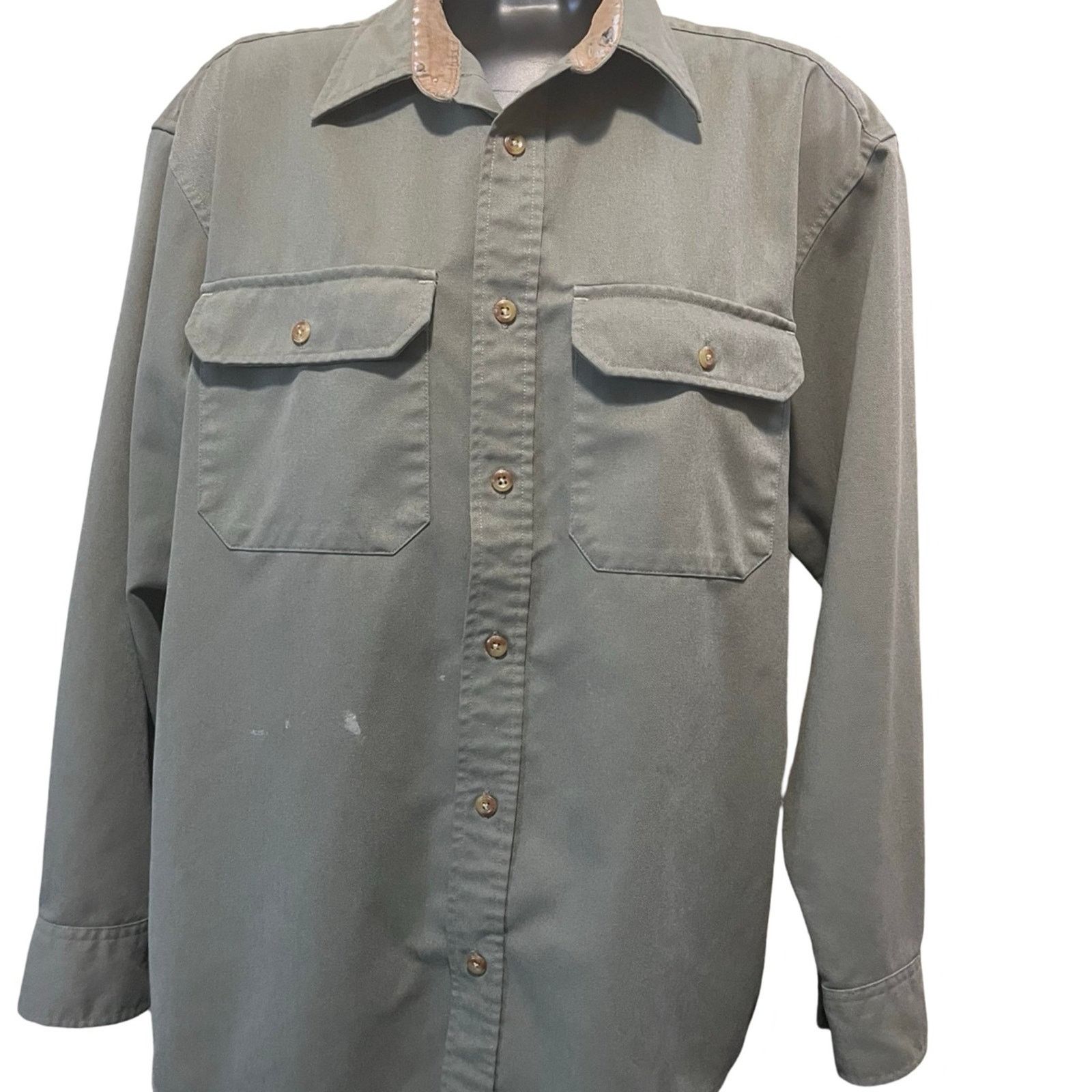 Cabelas Vintage Cabela's Men's Corduroy Collar Button-Up Shirt - L Size US L / EU 52-54 / 3 - 1 Thumbnail