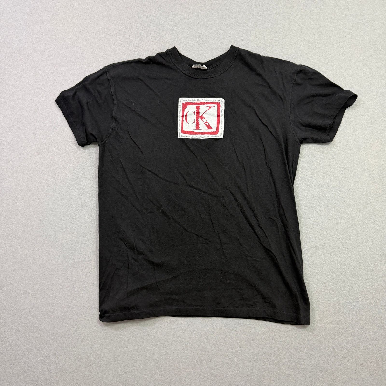 Calvin Klein Vintage Calvin Klein Logo Shirt Extra Large Single Stitch Size US XL / EU 56 / 4 - 1 Thumbnail