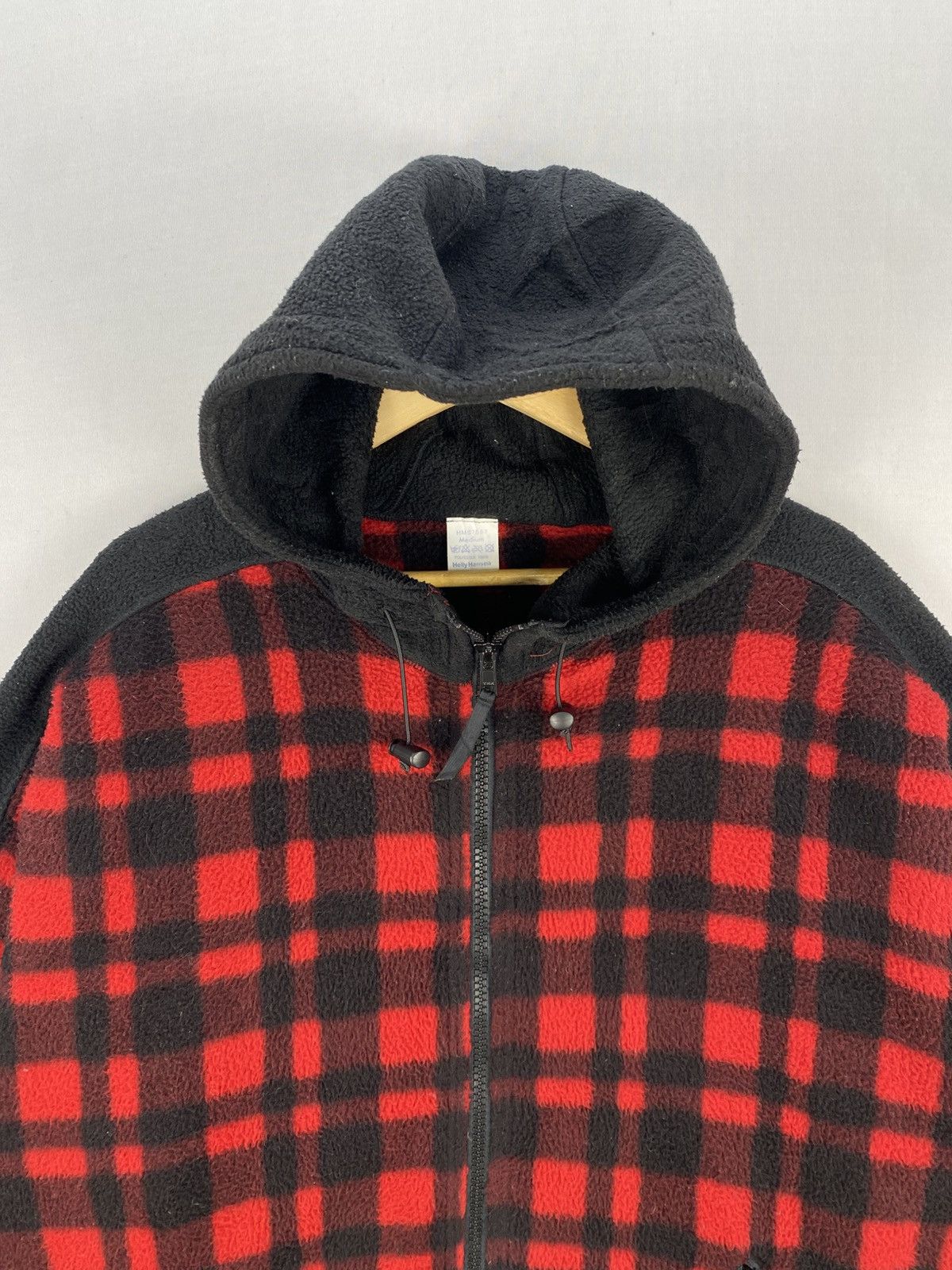 Helly Hansen Helly Hansen Vintage Fleece Hoodie Jacket Checkered Size US XXL / EU 58 / 5 - 7 Thumbnail