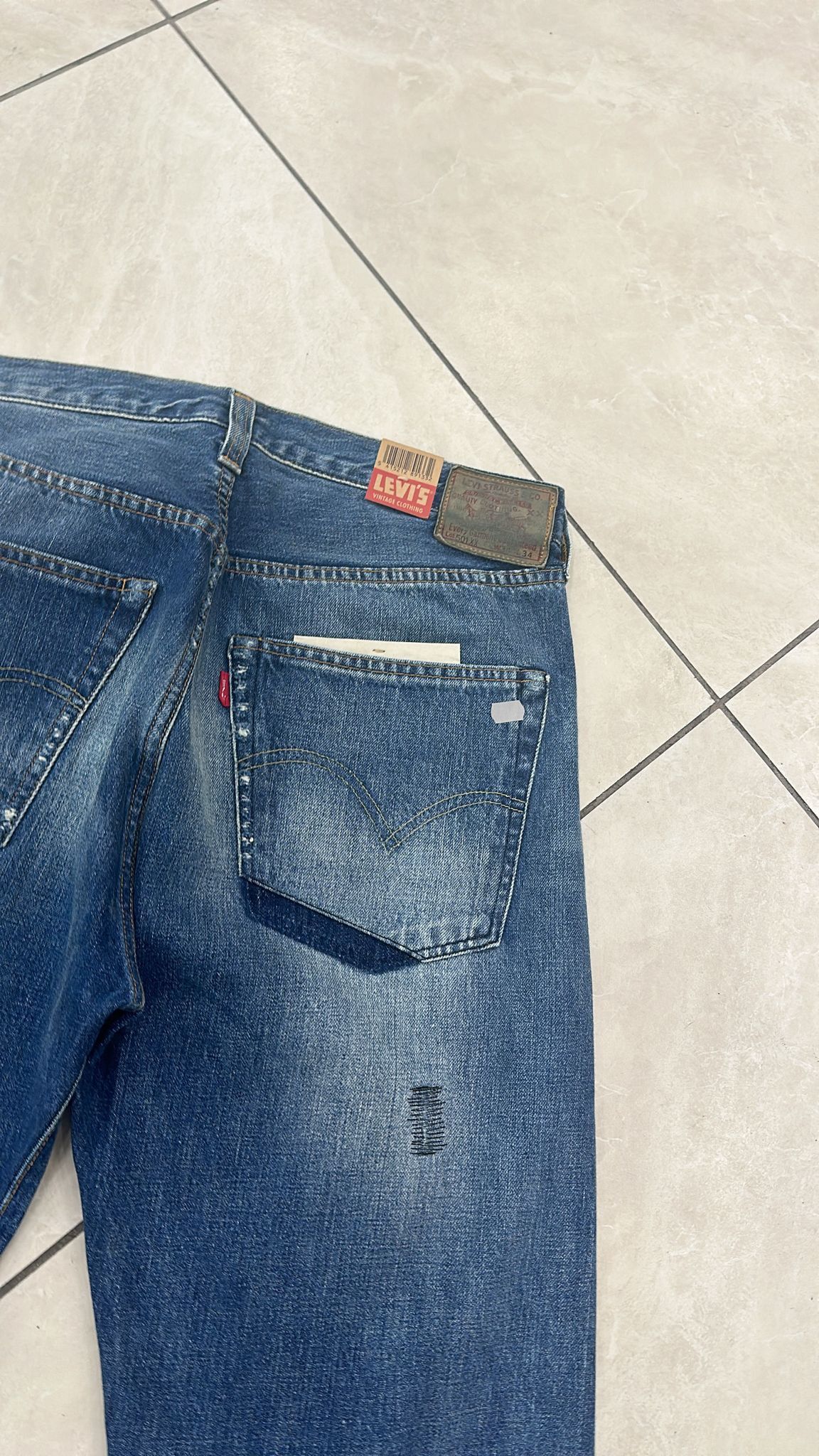 Levi's Vintage Clothing LVC SAMPLE Levi's Vintage Clothing 1947 501XX Selvedge Jean Size US 34 / EU 50 - 7 Thumbnail