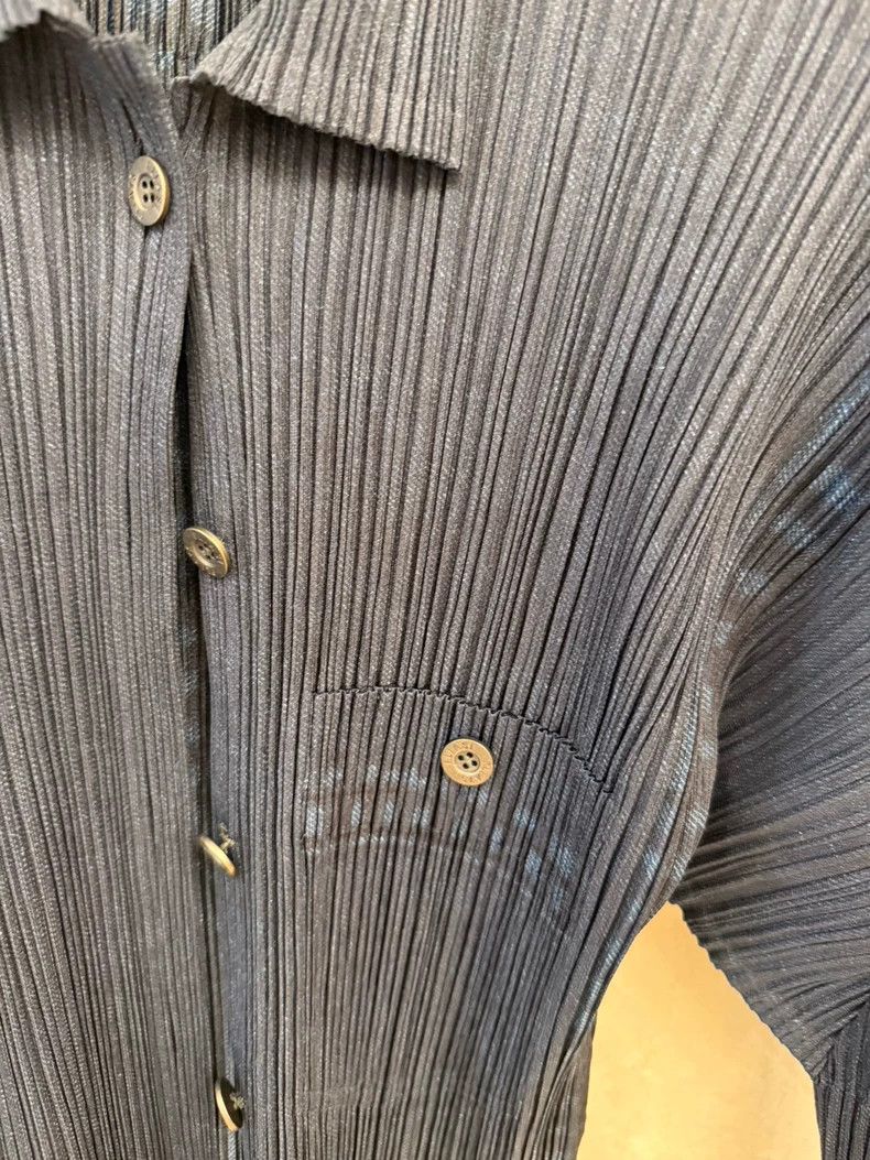 Other Issey Miyake size:3 Denim pleated shirt coat Size XS / US 0-2 / IT 36-38 - 2 Thumbnail