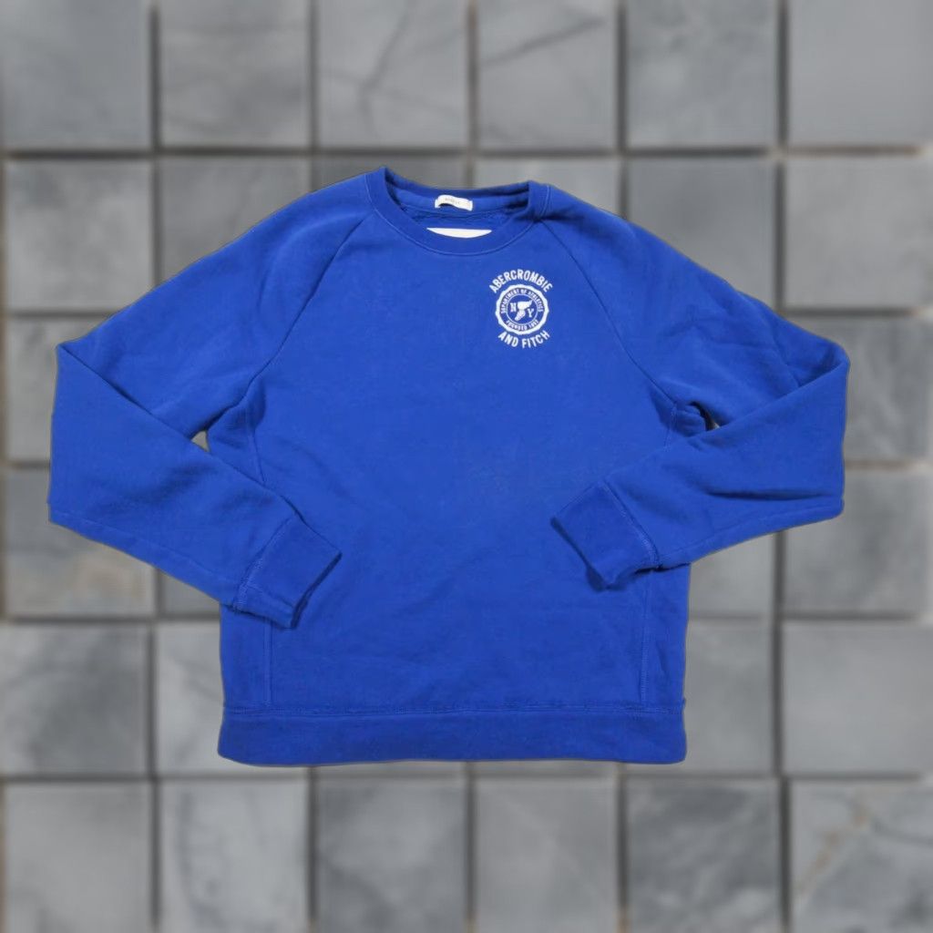 Abercrombie & Fitch Abercrombie & Fitch Sweatshirt Mens XL Blue Crewneck Fleece Sweater Pullover Knit Size US XL / EU 56 / 4 - 1 Thumbnail