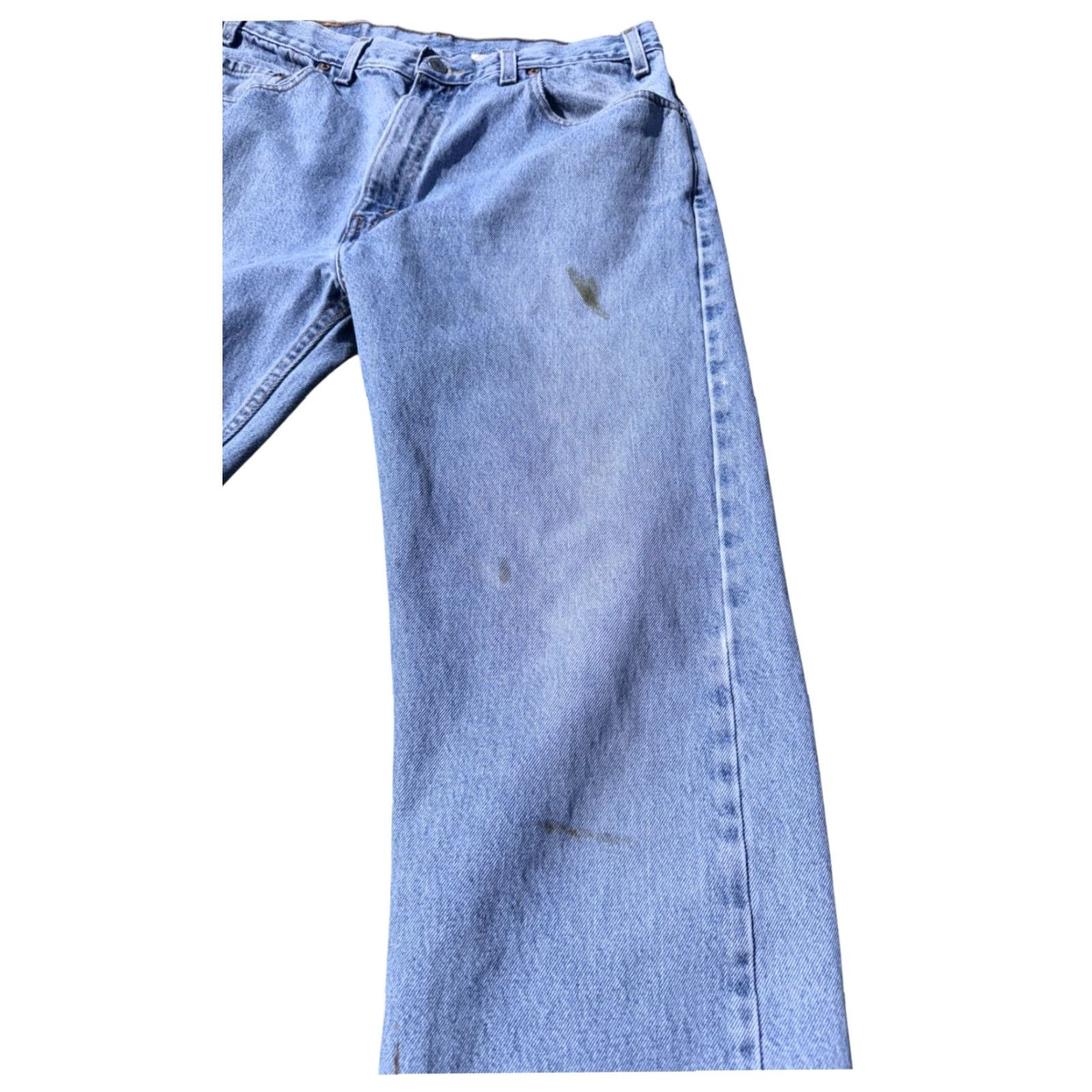 Levi's VINTAGE Levi's 505 Jeans 36x32 Light Wash Straight Blue Mens 90s RARE Size US 36 / EU 52 - 5 Thumbnail