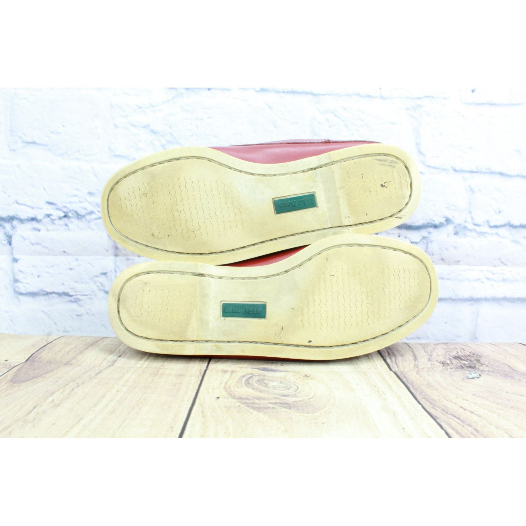 L.L. Bean × Leather LL Bean Women's Leather Slip On Moccasin Casual Flat Mules Size US 6.5 / IT 36.5 - 9 Thumbnail
