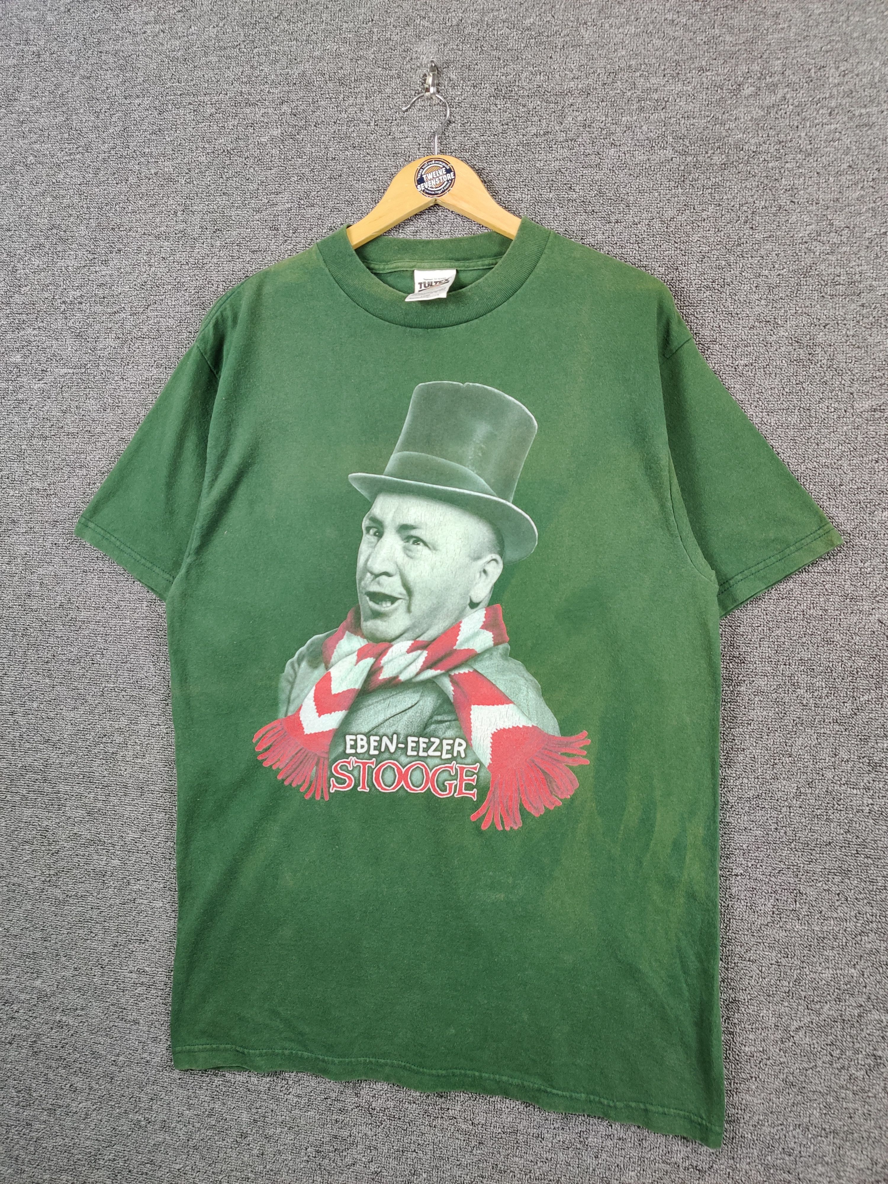 Vintage Vintage 90s Ebeneezer Stooge The Three Stooges Movie Tee Size US L / EU 52-54 / 3 - 2 Thumbnail