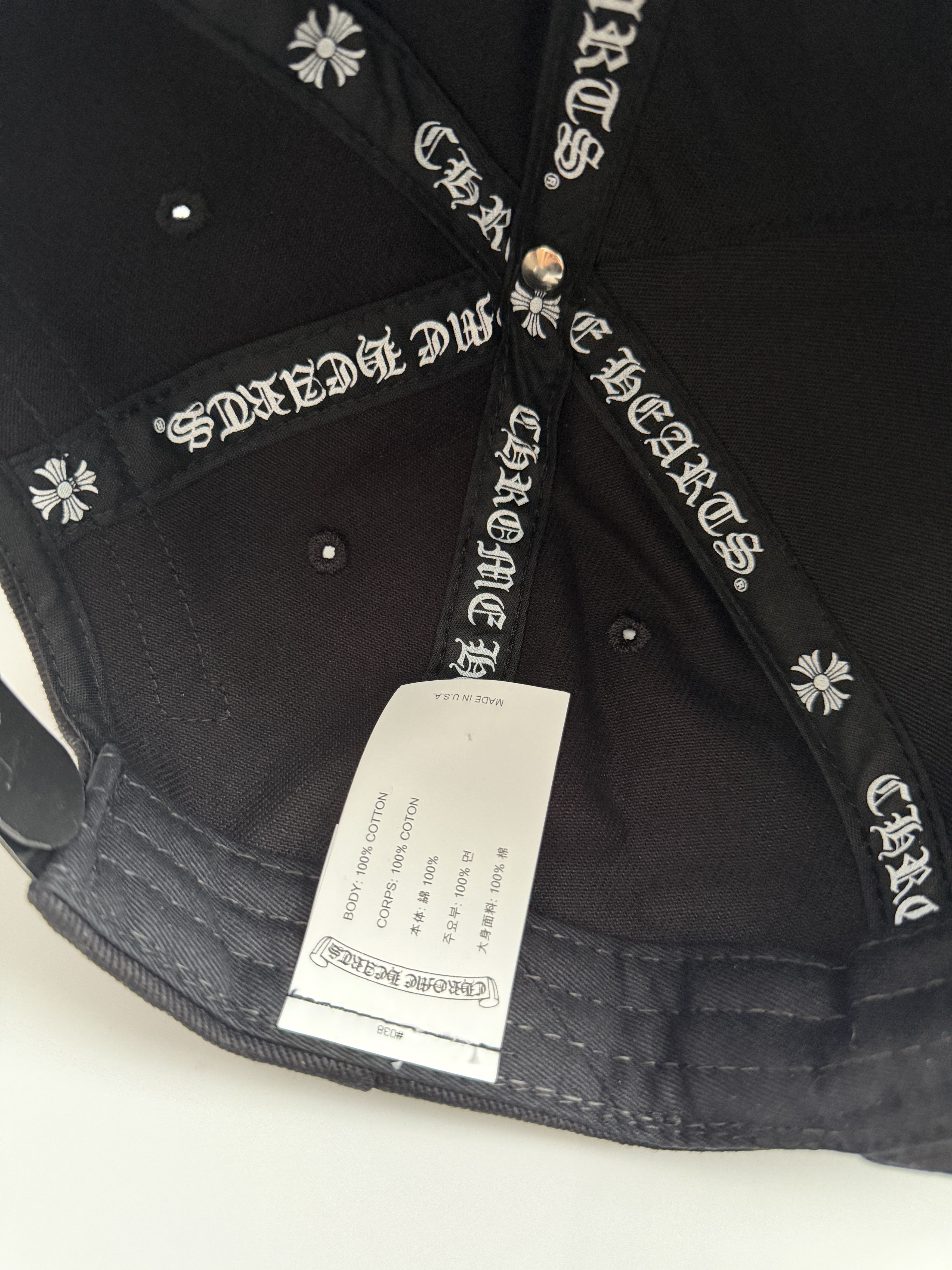 Chrome Hearts Horseshoe denim cap Size ONE SIZE - 5 Thumbnail