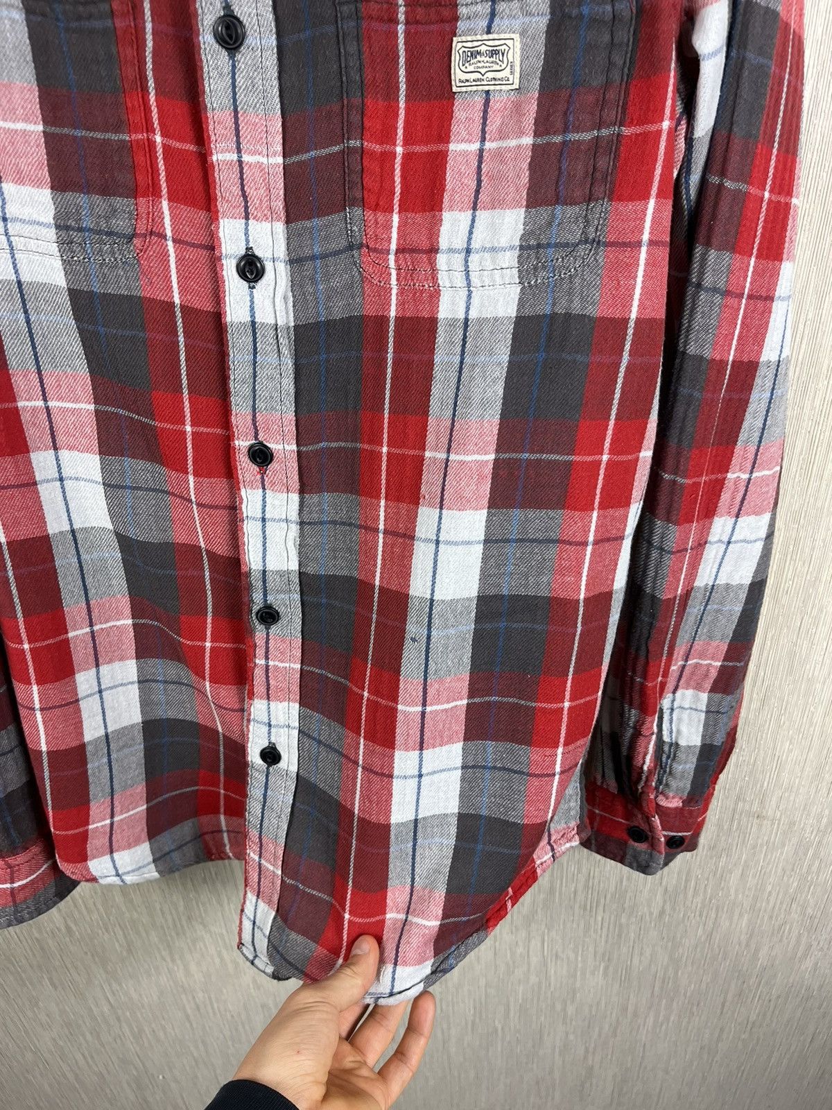 Denim & Supply Ralph Lauren × Ralph Lauren × Vintage Vintage Ralph Lauren denim & supply flannel double shirt Size US M / EU 48-50 / 2 - 15 Thumbnail