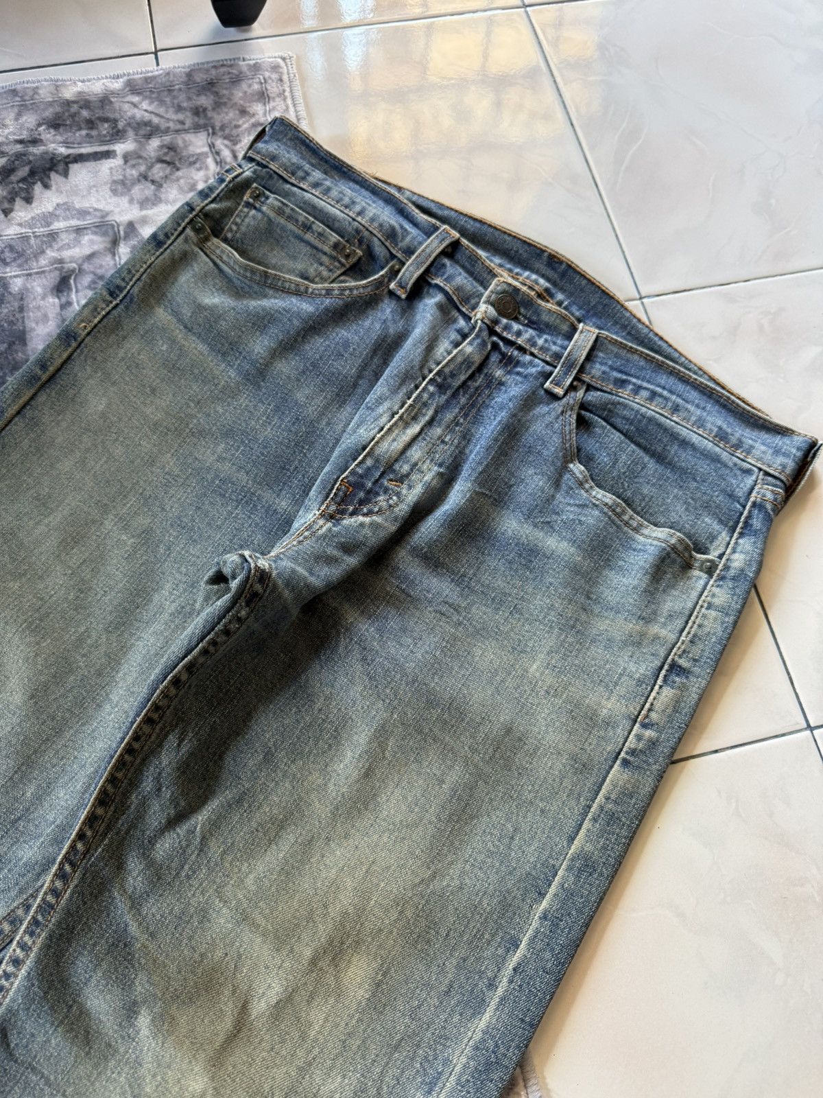 Levi's 2000s Vintage Levis 505 Dusty Muddy Wash Jeans Size US 32 / EU 48 - 4 Thumbnail