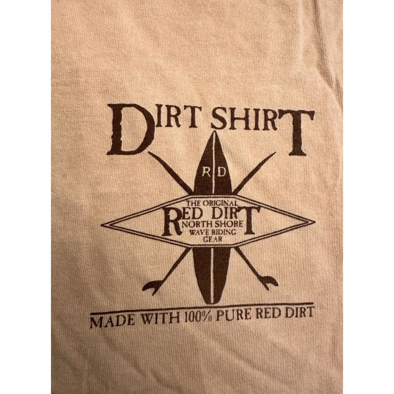 Vintage VINTAGE Gear Red Dirt Shirt XL Single Stitch North Shore Wave Riding Hawaii T-Shirt Men XL Red Gear Hawaii Mens Size US XL / EU 56 / 4 - 2 Thumbnail