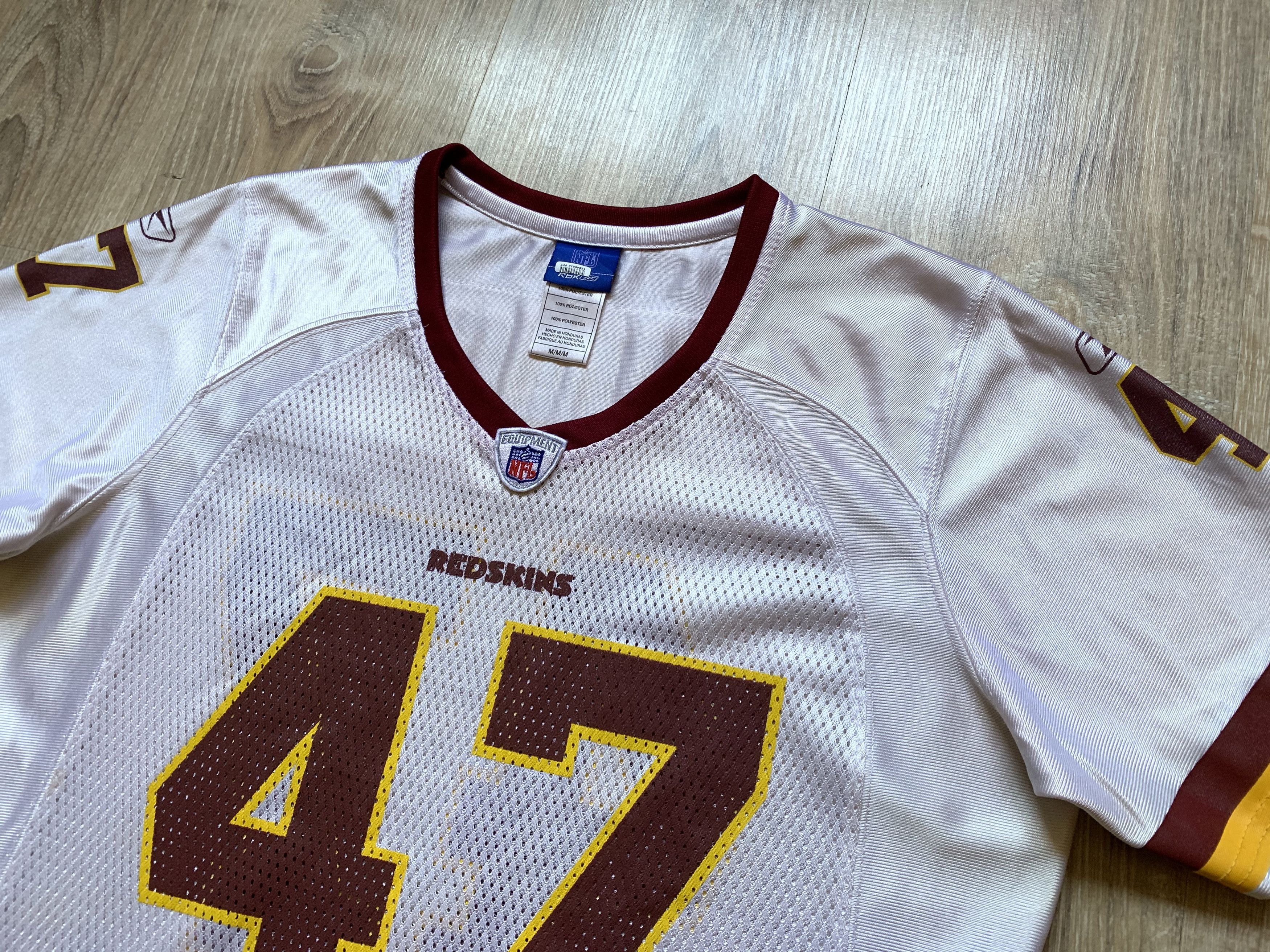 NFL × Reebok × Vintage Reebok NFL Washington Redskins Chris Cooley #47 Jersey Size M / US 6-8 / IT 42-44 - 3 Thumbnail