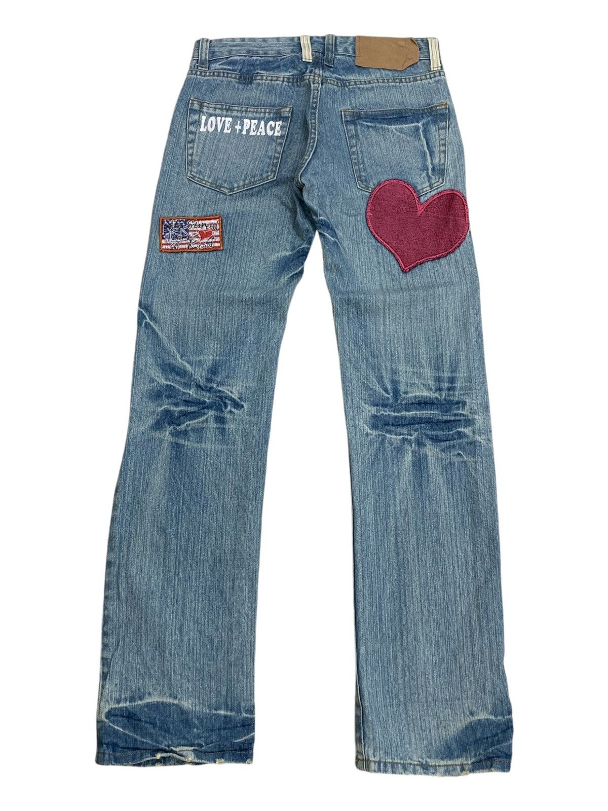 Hysteric Glamour × Japanese Brand Point Loma Surf Style Kludman Love Peace Patch Size US 29 - 2 Thumbnail