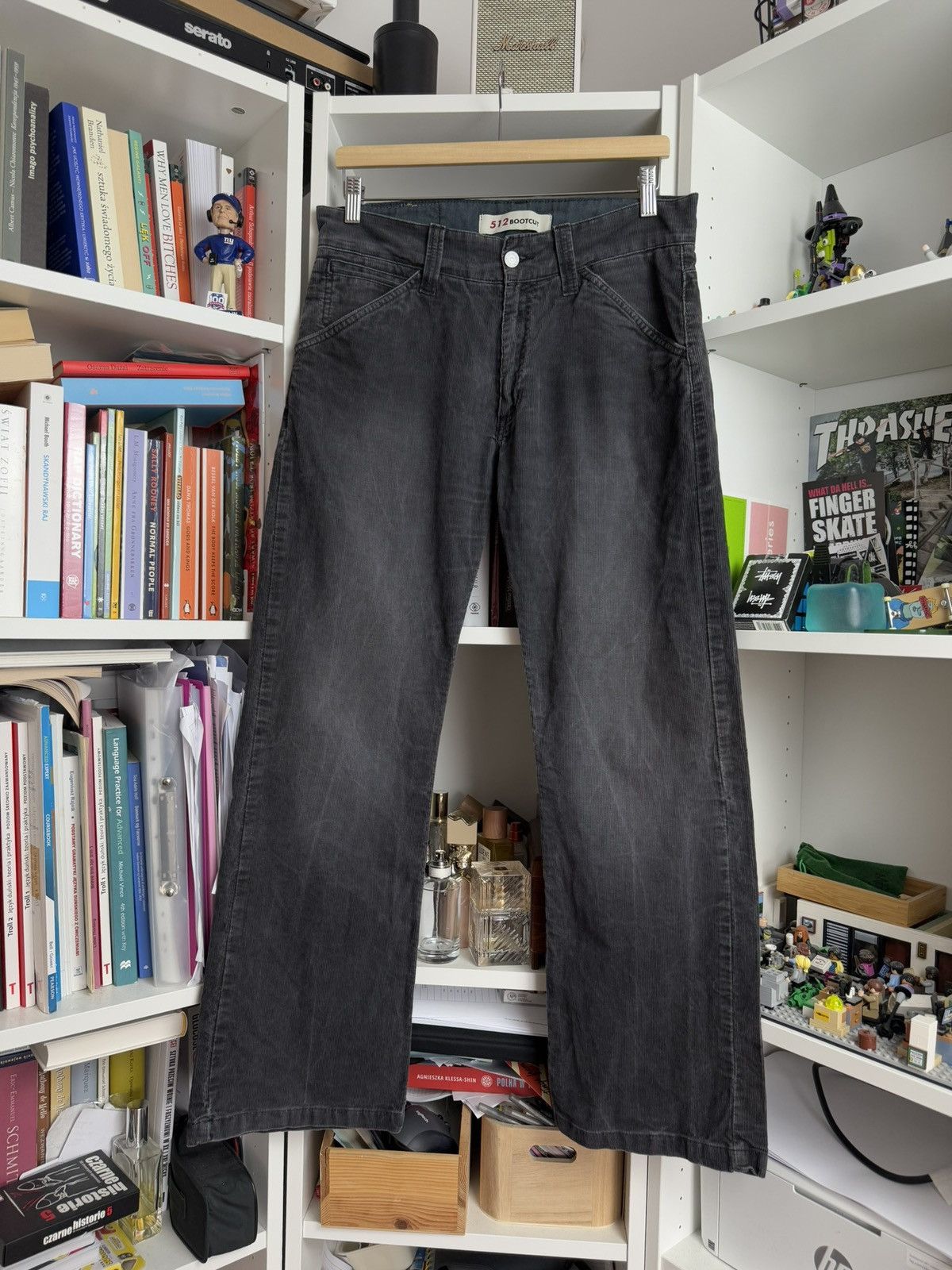 Levi's × Levi's Vintage Clothing × Vintage Vintage Levi’s 512 bootcut black washed corduroy pants 32x30 Size US 32 / EU 48 - 2 Thumbnail