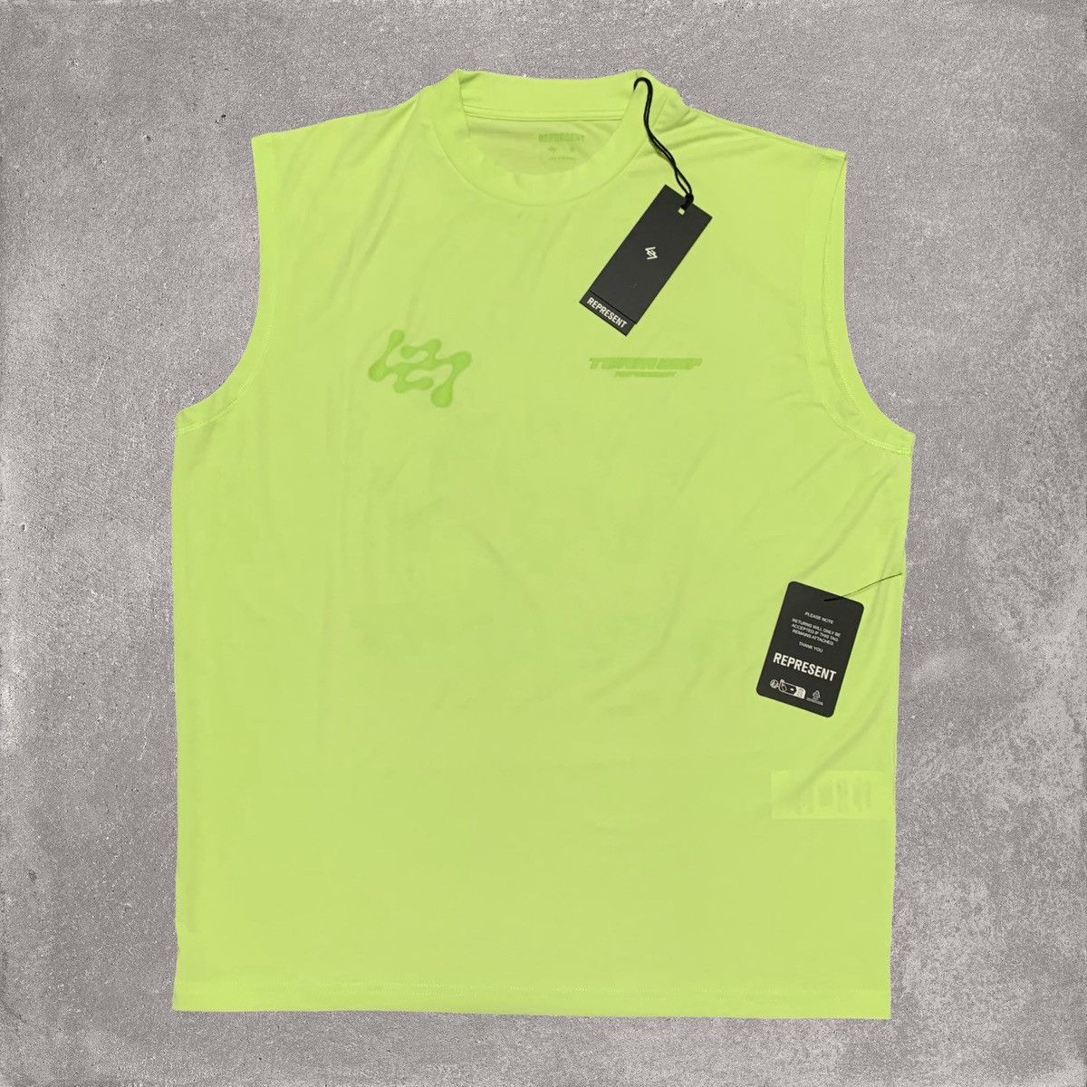 Represent Clo. Represent Small 247 Future Terrains Tank Shadow Lime Green Size US S / EU 44-46 / 1 - 2 Thumbnail