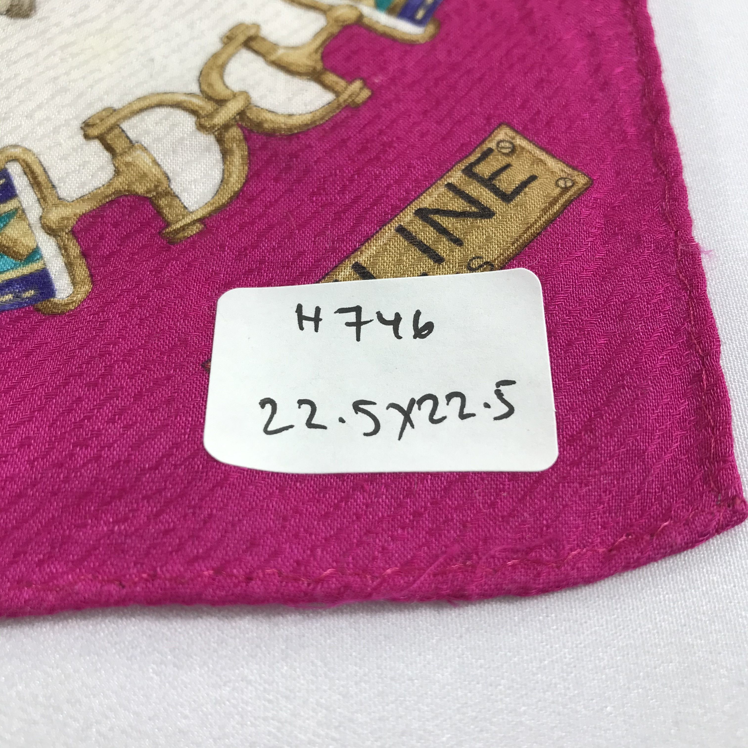 Celine Celine Luxury Saddles Handkerchief Neckerchief Bandana H746 Size ONE SIZE - 6 Thumbnail