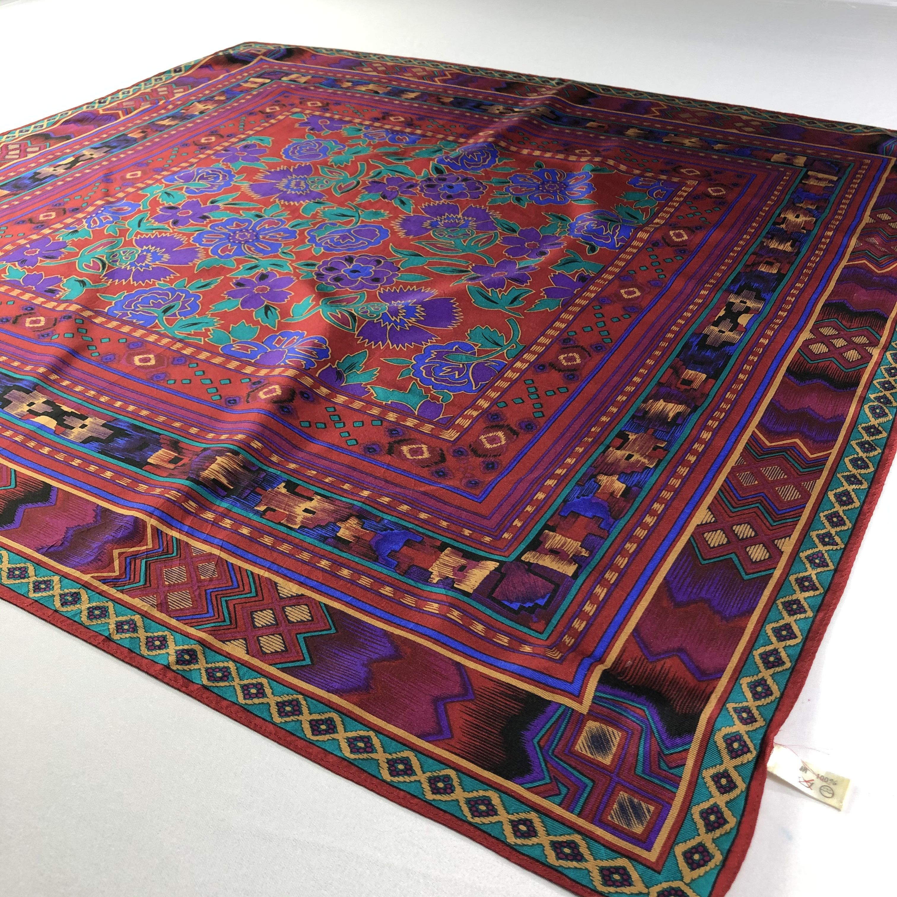 Vintage Vintage Silk Scarf Size ONE SIZE - 3 Thumbnail