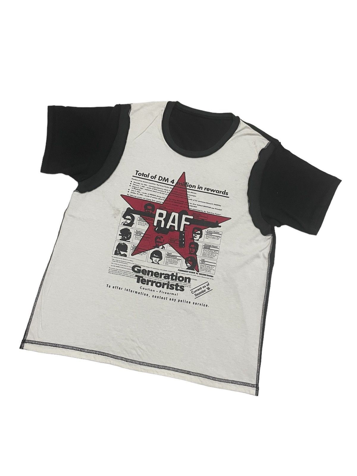 Vintage Vintage GENERATION TERRORISTS RAF REVERSIBLE T-SHIRT Size US M / EU 48-50 / 2 - 7 Thumbnail