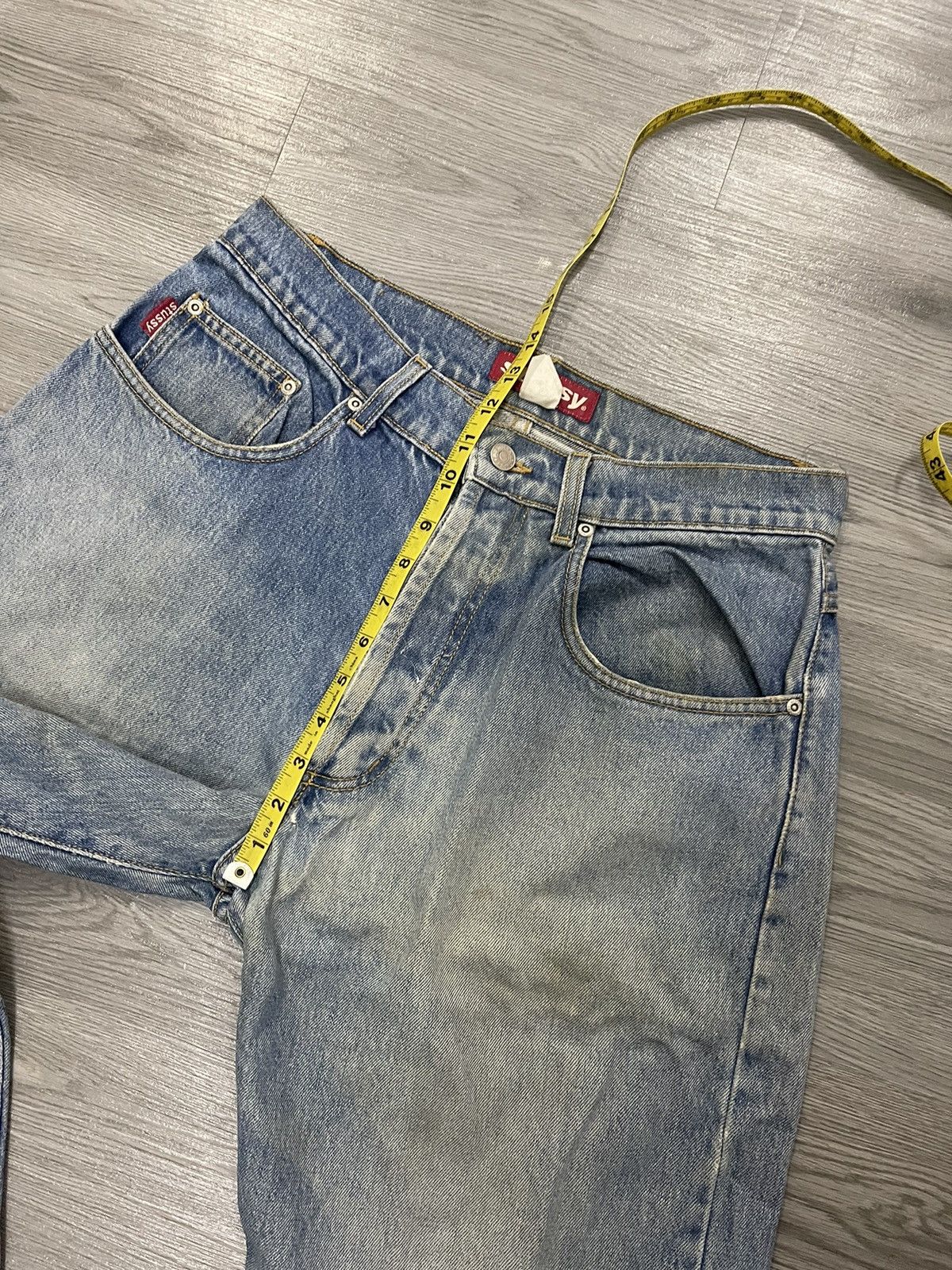 Stussy Stussy Made In USA grunge distressed denim Size US 33 - 13 Thumbnail