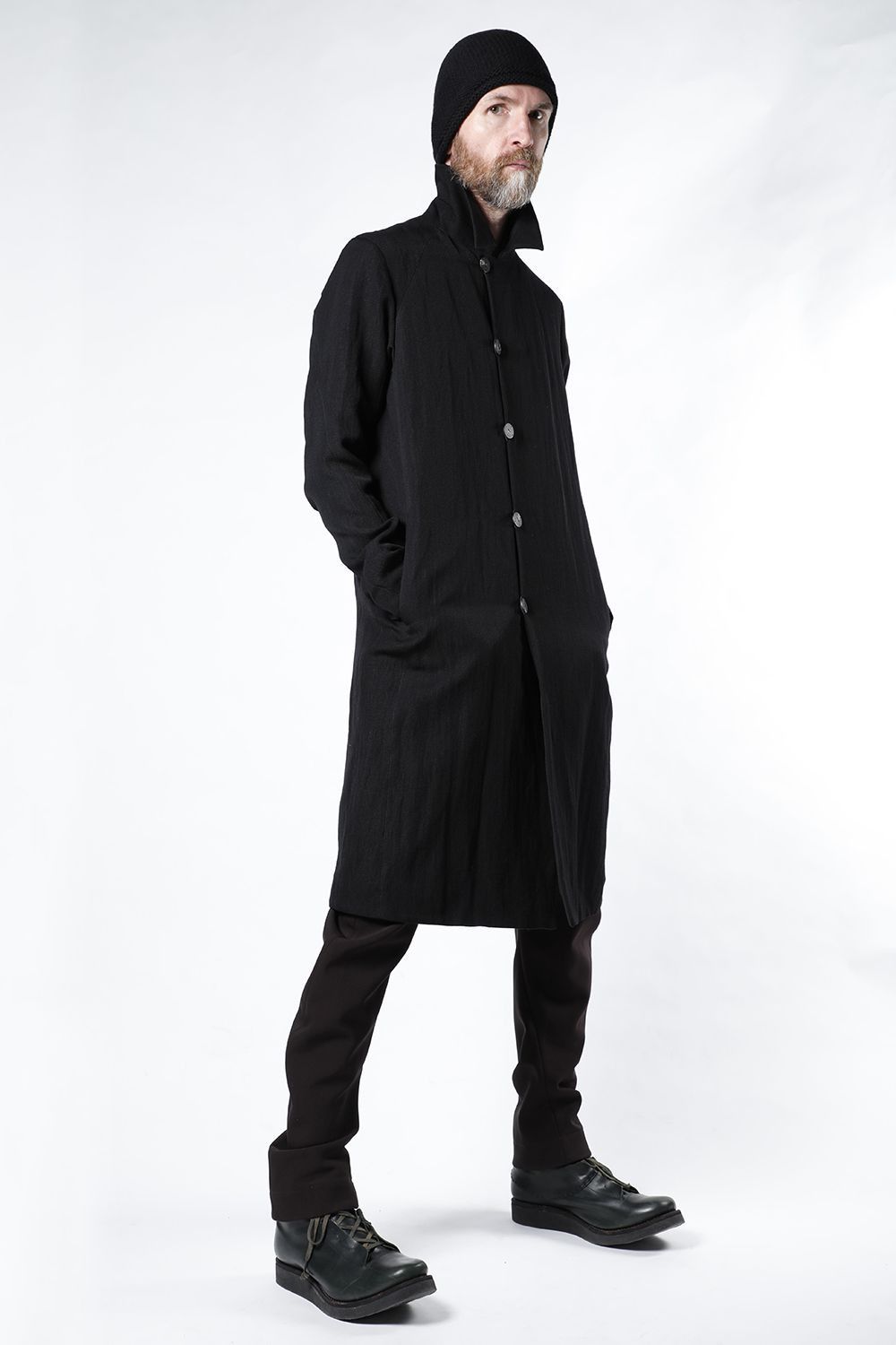 Devoa Virgin Wool/Canapa (Hemp) Soft Gabardine Coat Size US M / EU 48-50 / 2 - 7 Thumbnail