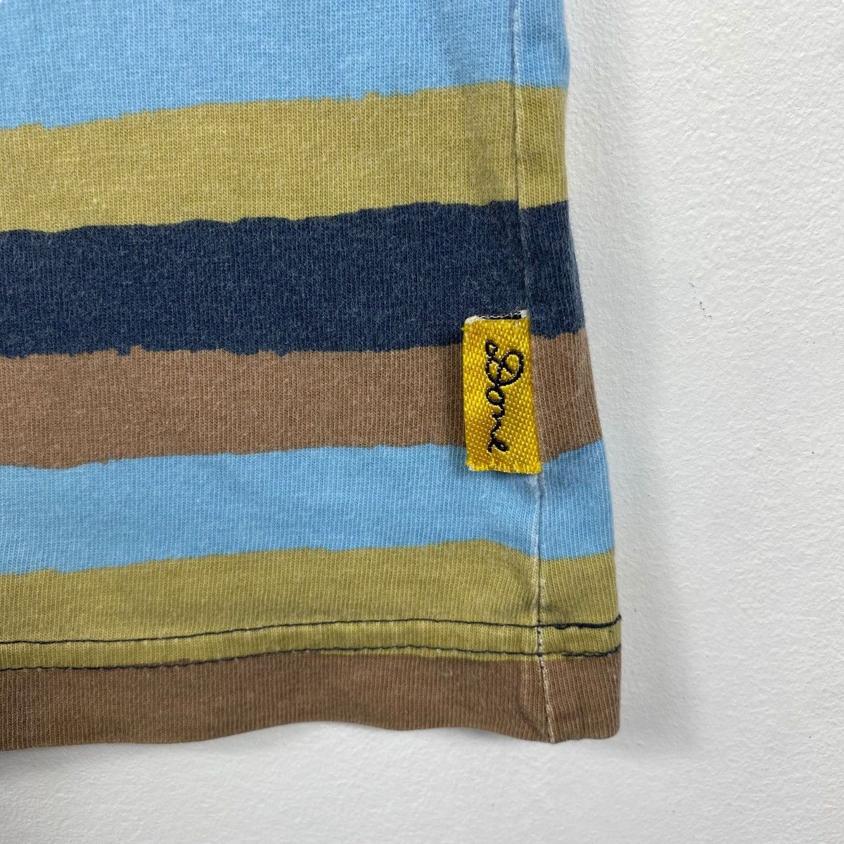 Vintage Vintage 90's KEN DONE Striped Tee Shirt Medium Size Size US M / EU 48-50 / 2 - 4 Thumbnail