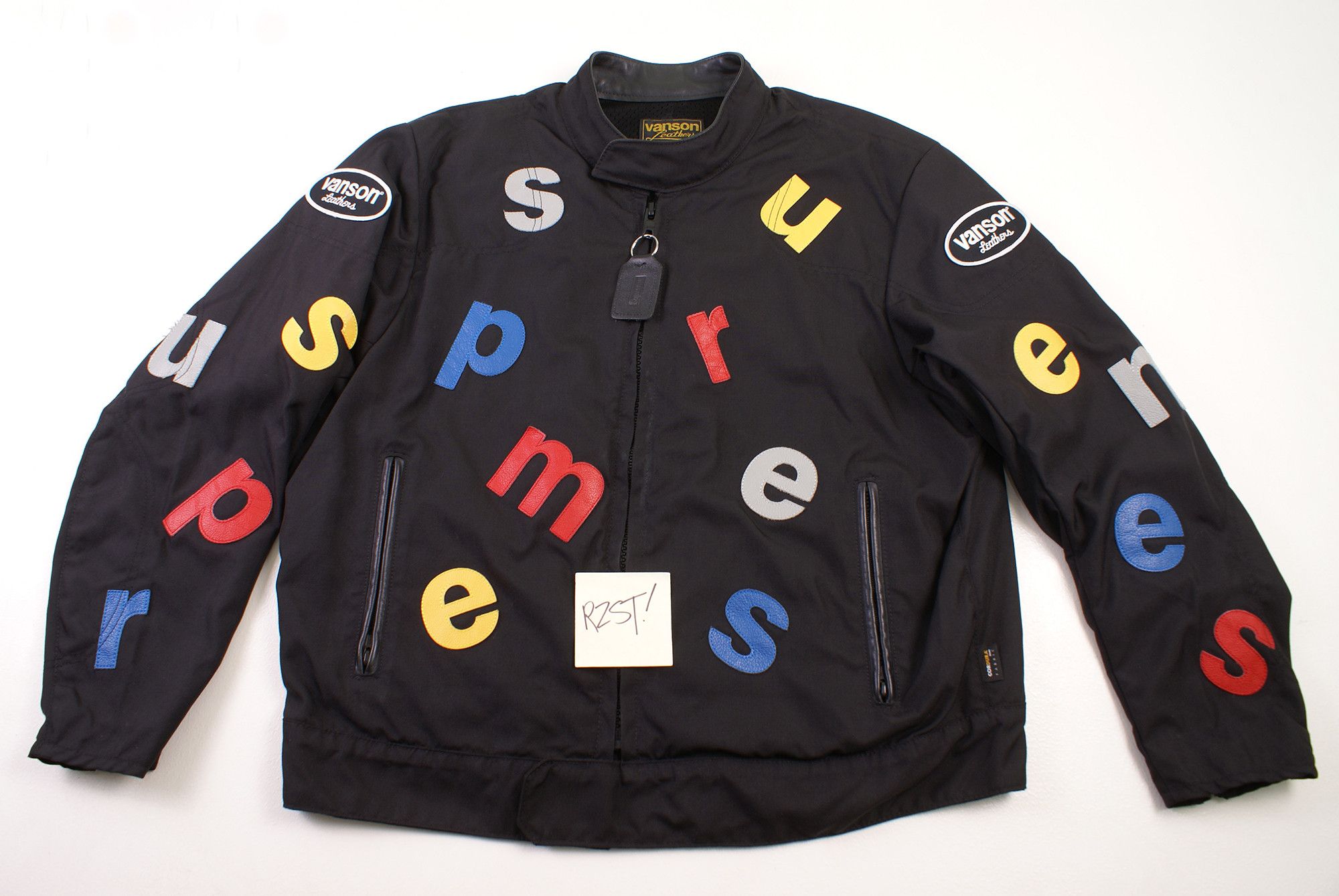 Supreme × Vanson Leathers 2020 Vanson Leathers x Supreme Letters Cordura Jacket Black Size US XL / EU 56 / 4 - 1 Thumbnail