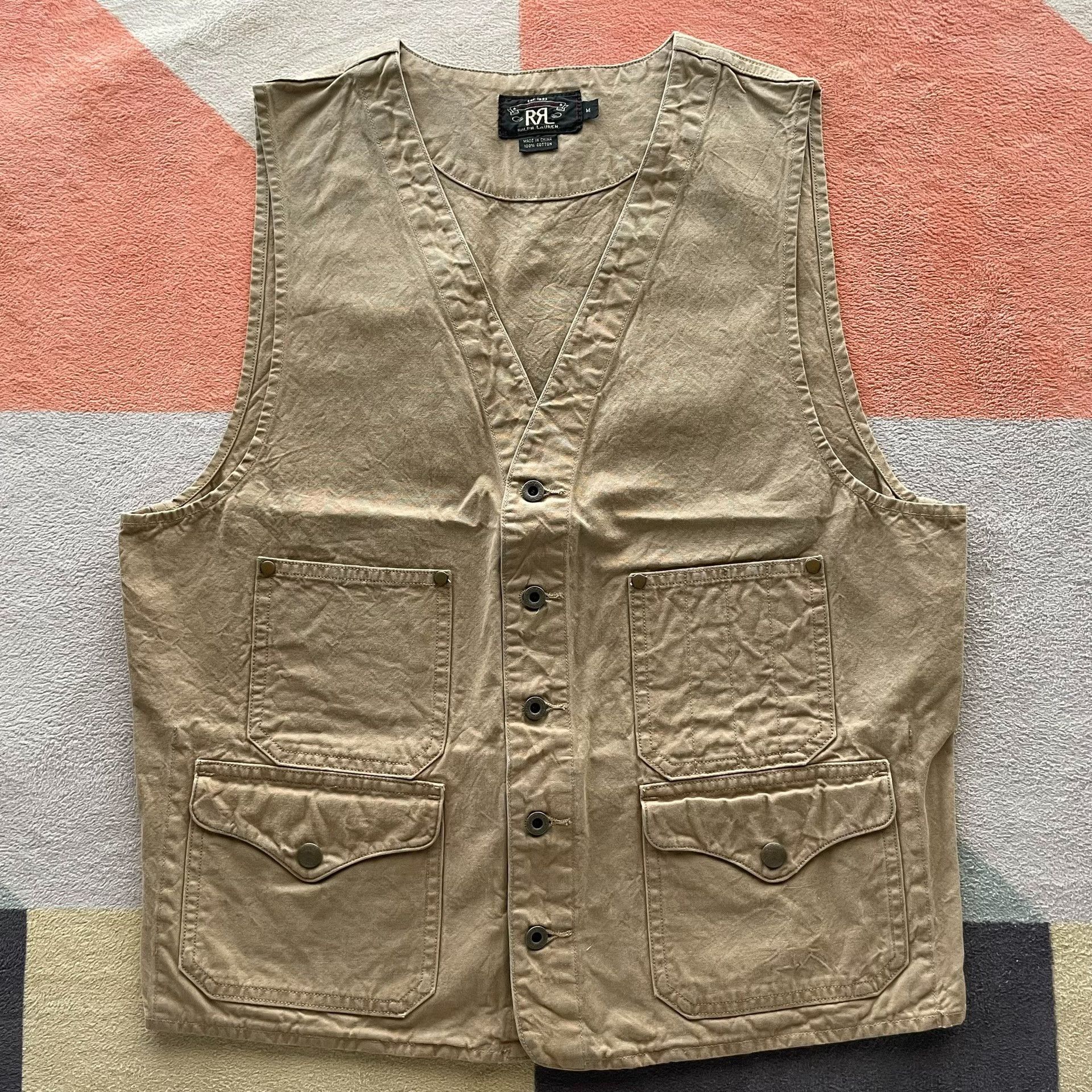 RRL Ralph Lauren RRL Canvas Workwear Vest Size US M / EU 48-50 / 2 - 1 Thumbnail
