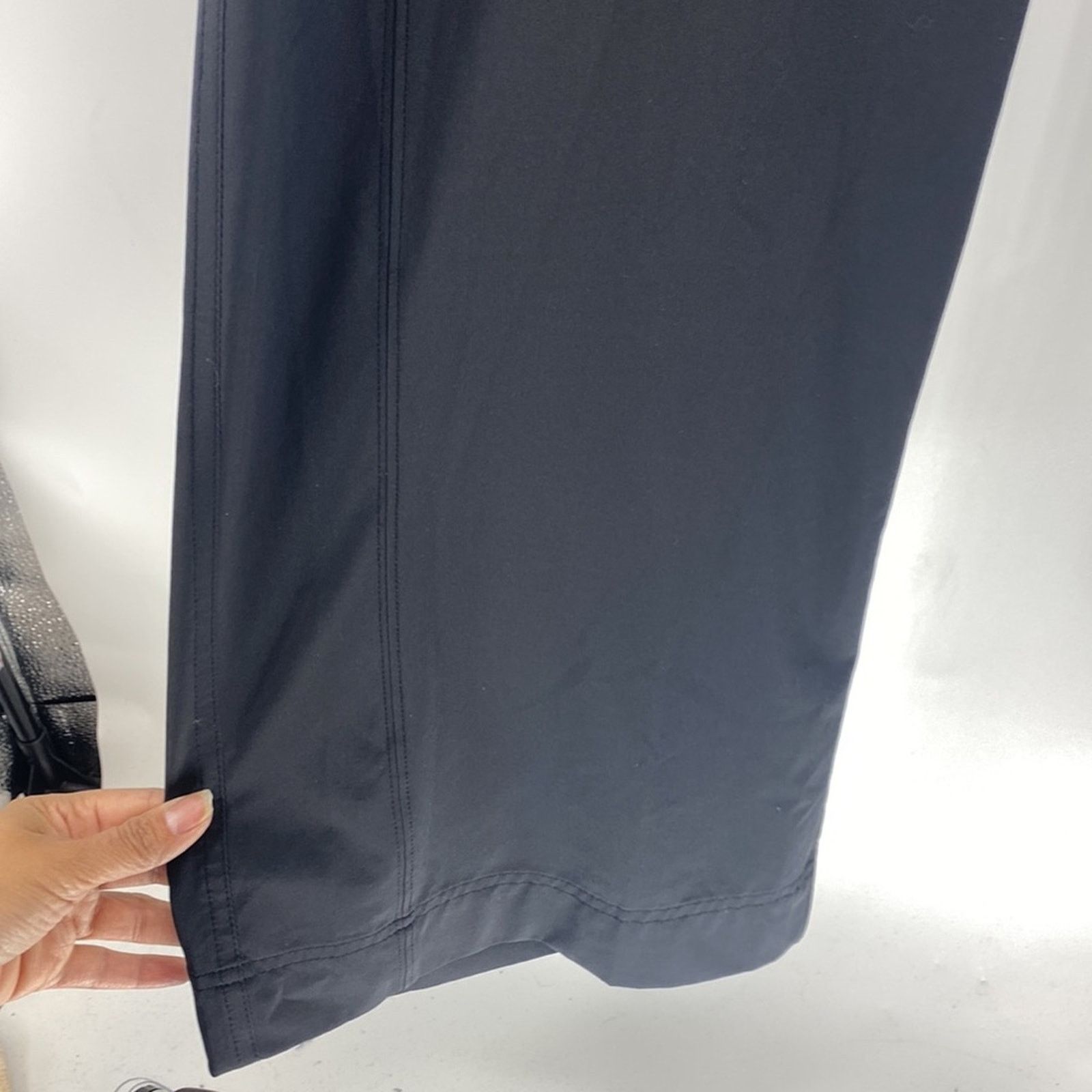 Athleta Athleta black wide leg pants athleisure casual workout sz 12 Size 34" / US 12 / IT 48 - 3 Thumbnail
