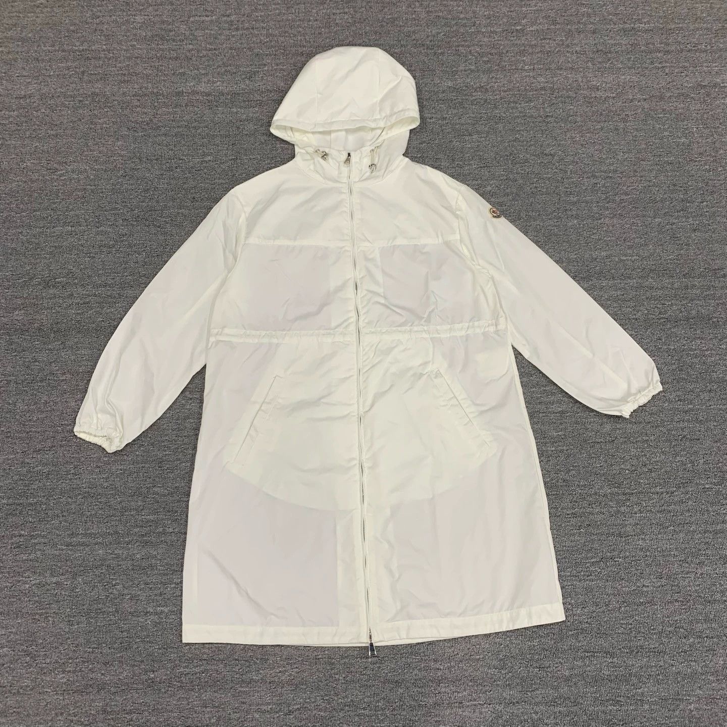 Moncler moncler white long coat with hood Size S / US 4 / IT 40 - 1 Thumbnail