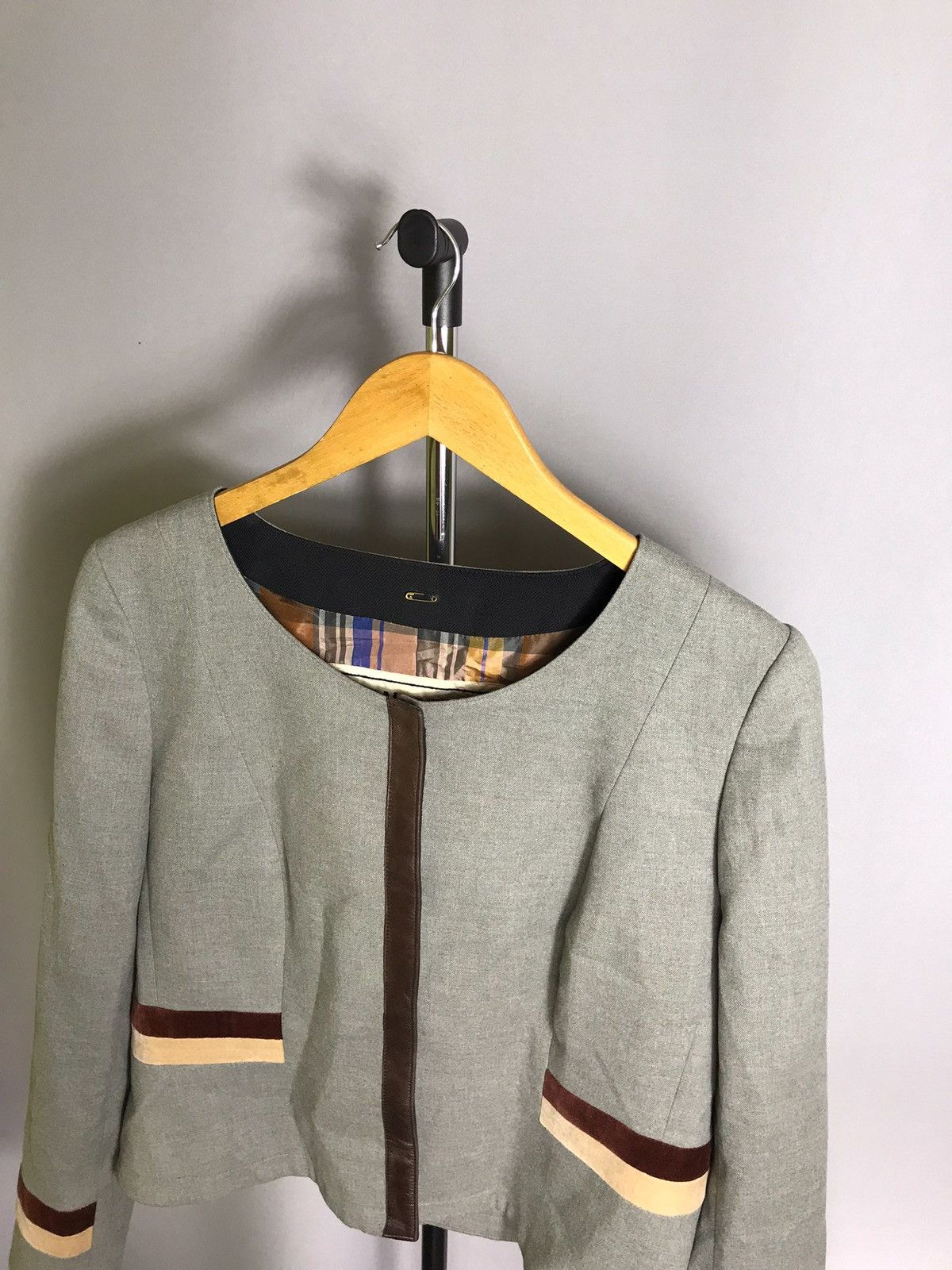Other en soie zürich jacket woman gray vintage Sz 44 Size L / US 10 / IT 46 - 2 Thumbnail