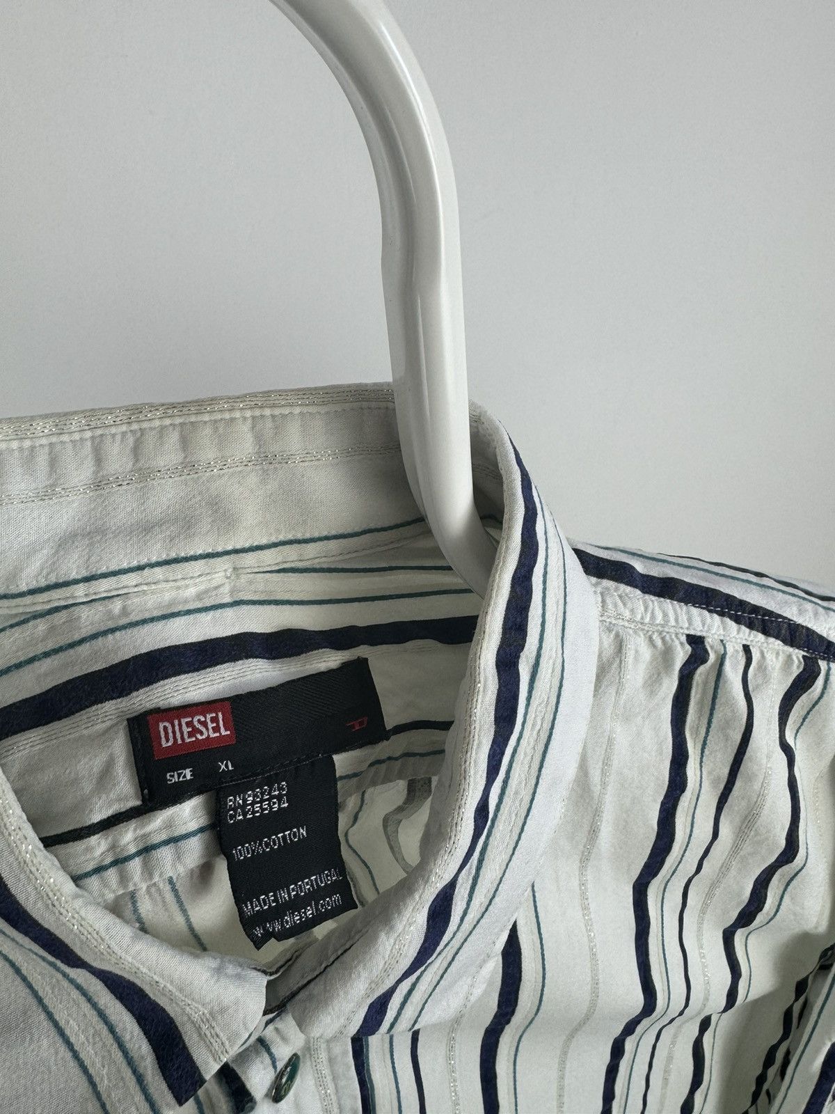 Diesel Vintage Diesel Multicolour Long Sleeve Shirt Size US XL / EU 56 / 4 - 4 Thumbnail