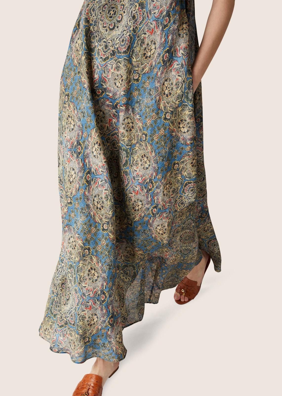 Loro Piana o1srvl11e1224 Gabi Strapless Long Dress in Multicolor Size M / US 6-8 / IT 42-44 - 6 Thumbnail