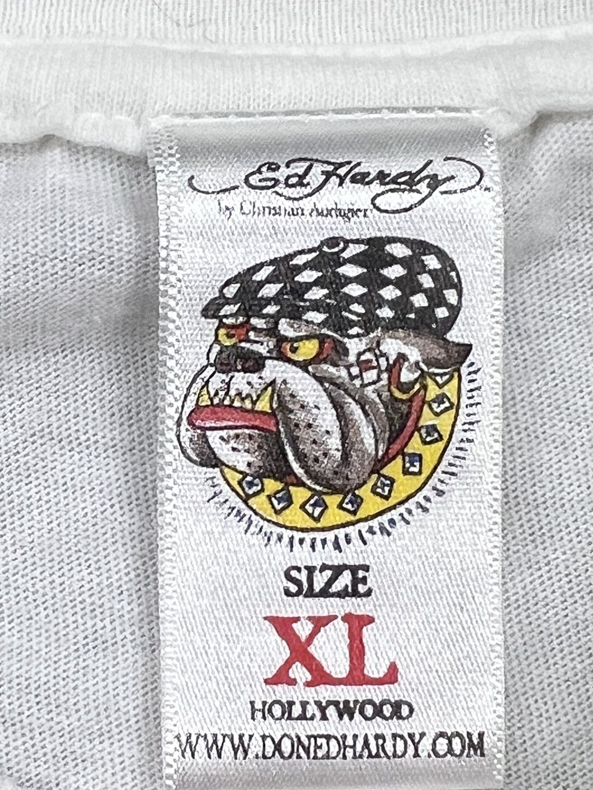 Ed Hardy Vintage Y2k Ed Hardy Rhinestone Tee Size US XL / EU 56 / 4 - 7 Thumbnail