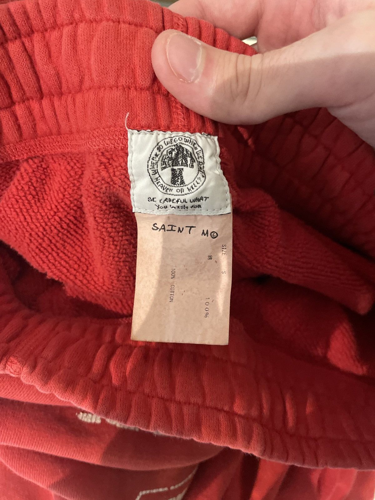 Saint Michael Saint Michael Angel of Death Sweatpants Red S Size US 30 / EU 46 - 3 Thumbnail