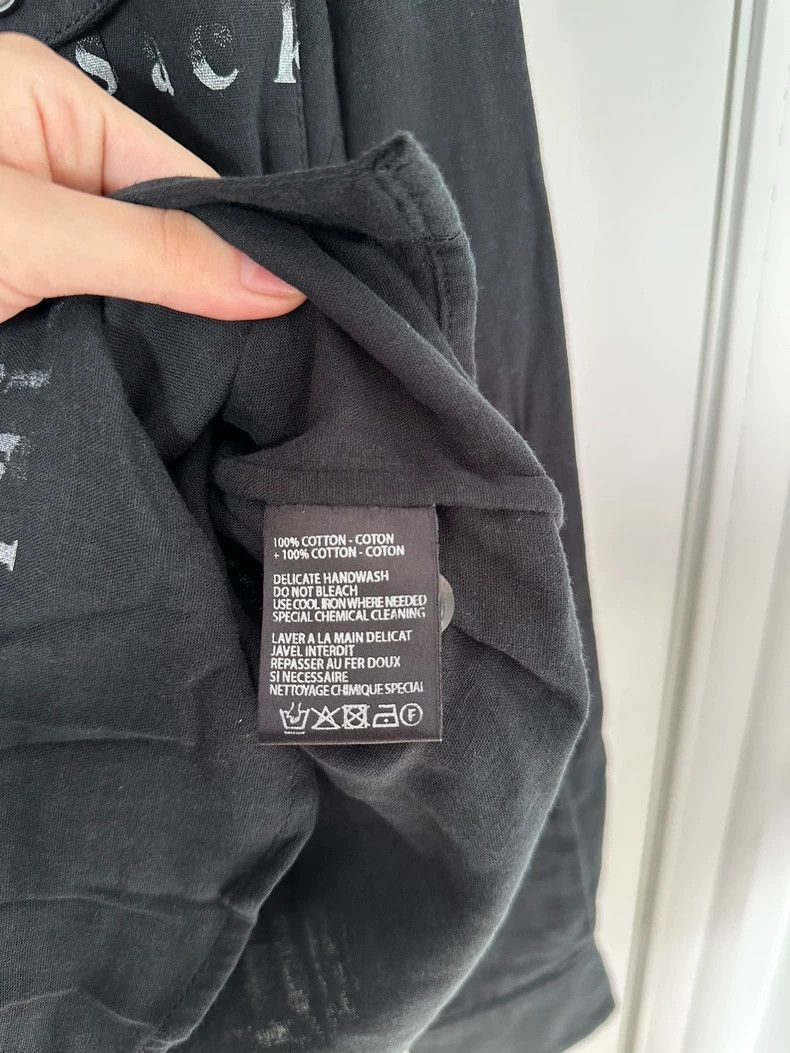 Ann Demeulemeester ann demeulemeester black letter print shirt Size US XS / EU 42 / 0 - 7 Thumbnail
