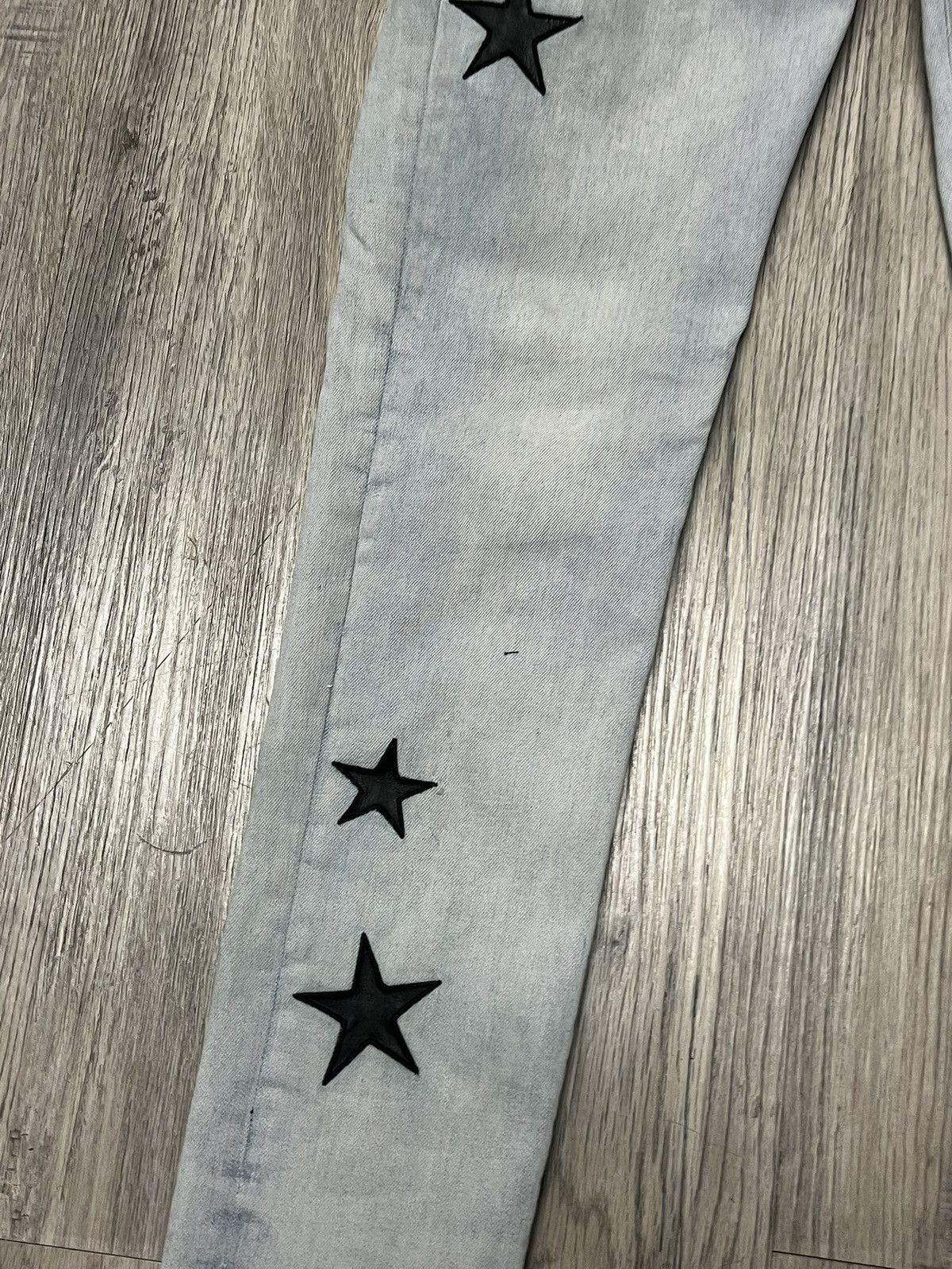 Amiri Amiri MX1 Chemist Jeans Black Stars Indigo Blue Denim Size US 31 - 3 Thumbnail