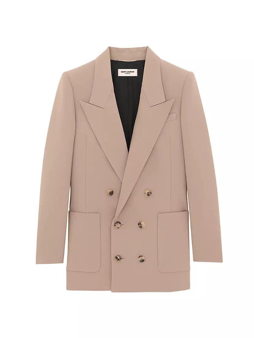 Saint Laurent Paris $4.6K VALUE Jacket in wool gabardine Size M / US 6-8 / IT 42-44 - 1 Thumbnail