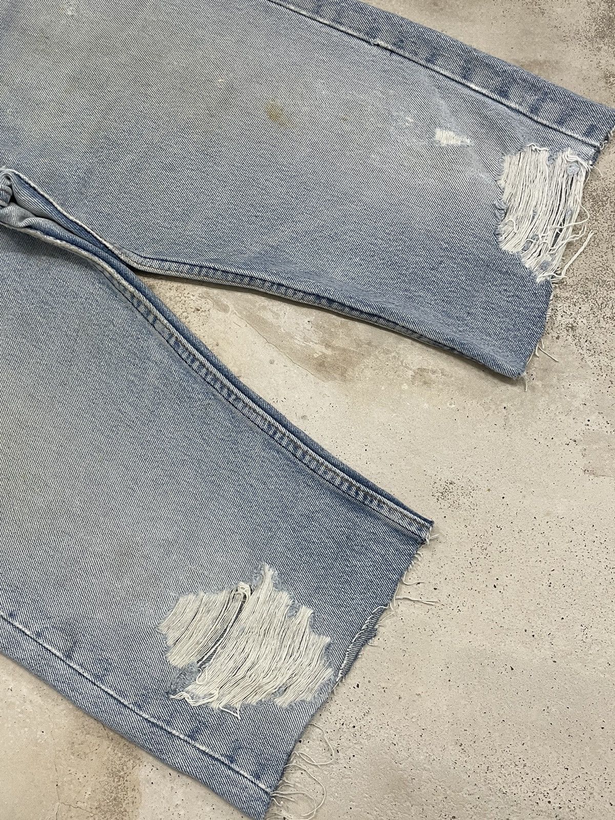 Levi's Vintage USA Levis 501 Distressed Rusty Cut Denim Size US 31 - 4 Thumbnail