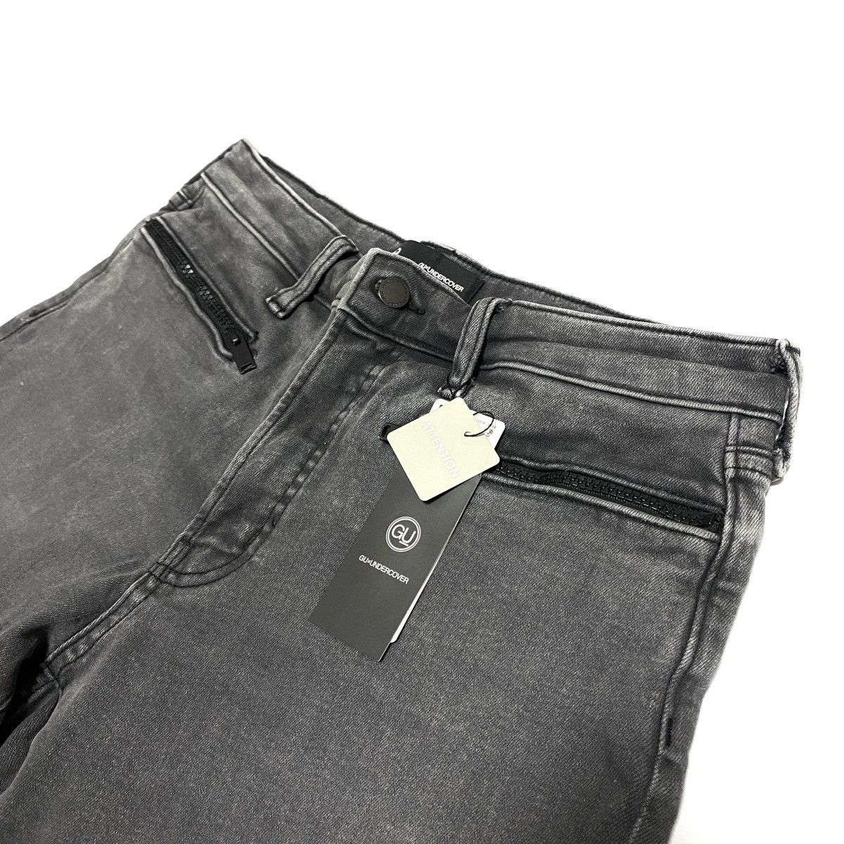 Japanese Brand × Jun Takahashi × Undercover Undercover × GU Slim Damage Jeans Gray Size S Size US 30 / EU 46 - 4 Thumbnail